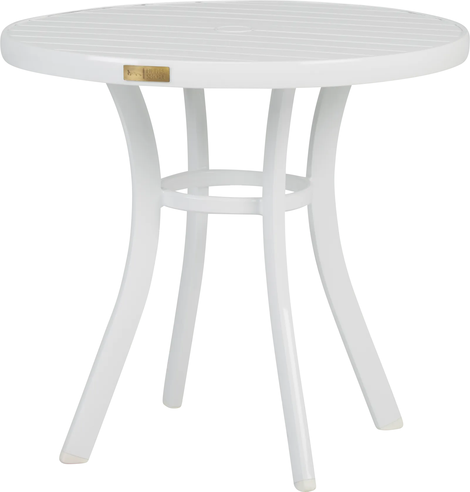Solana White 32 in. Round Outdoor Dining Table - Image 2