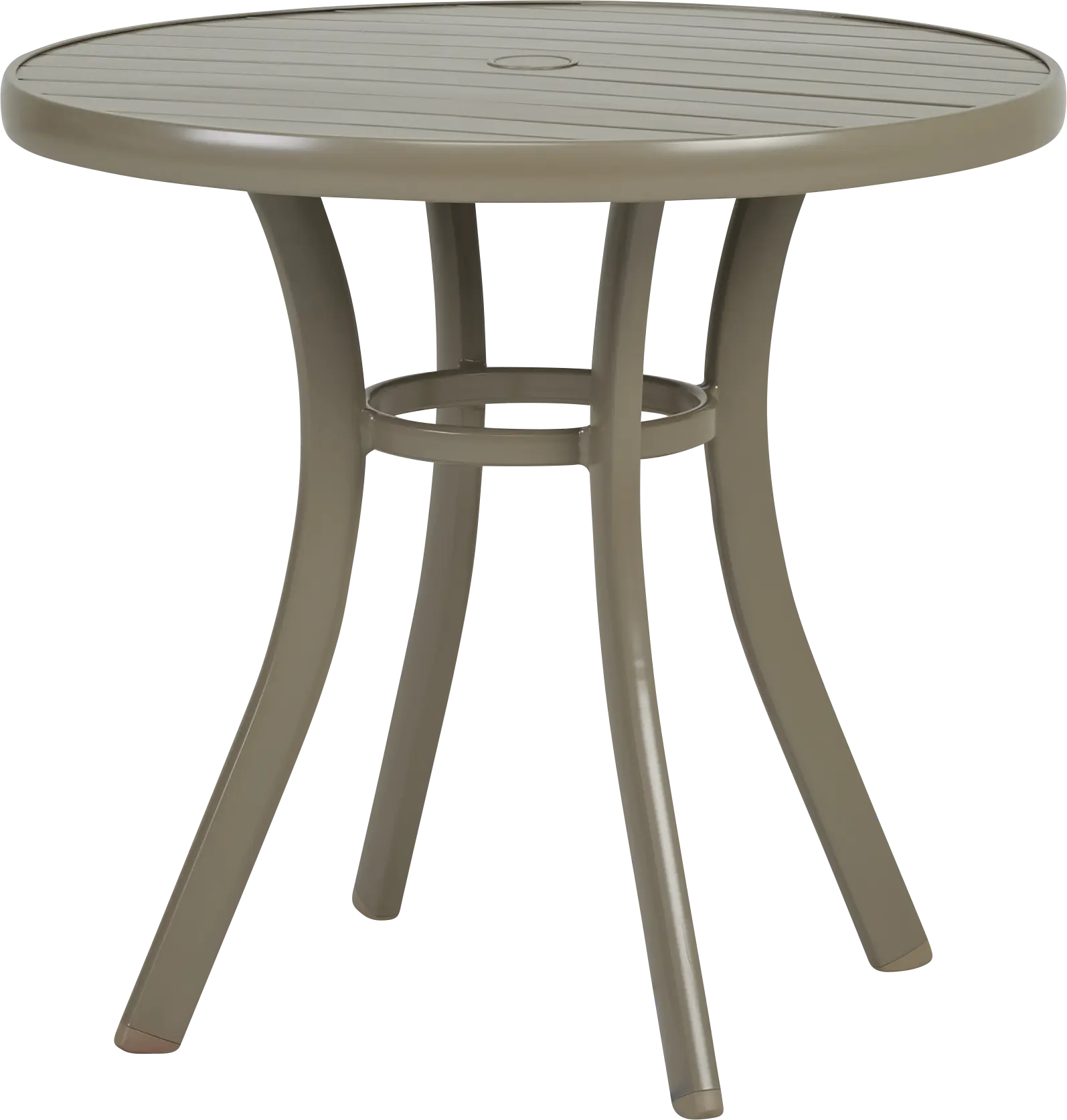 Solana Taupe 32 in. Round Outdoor Dining Table