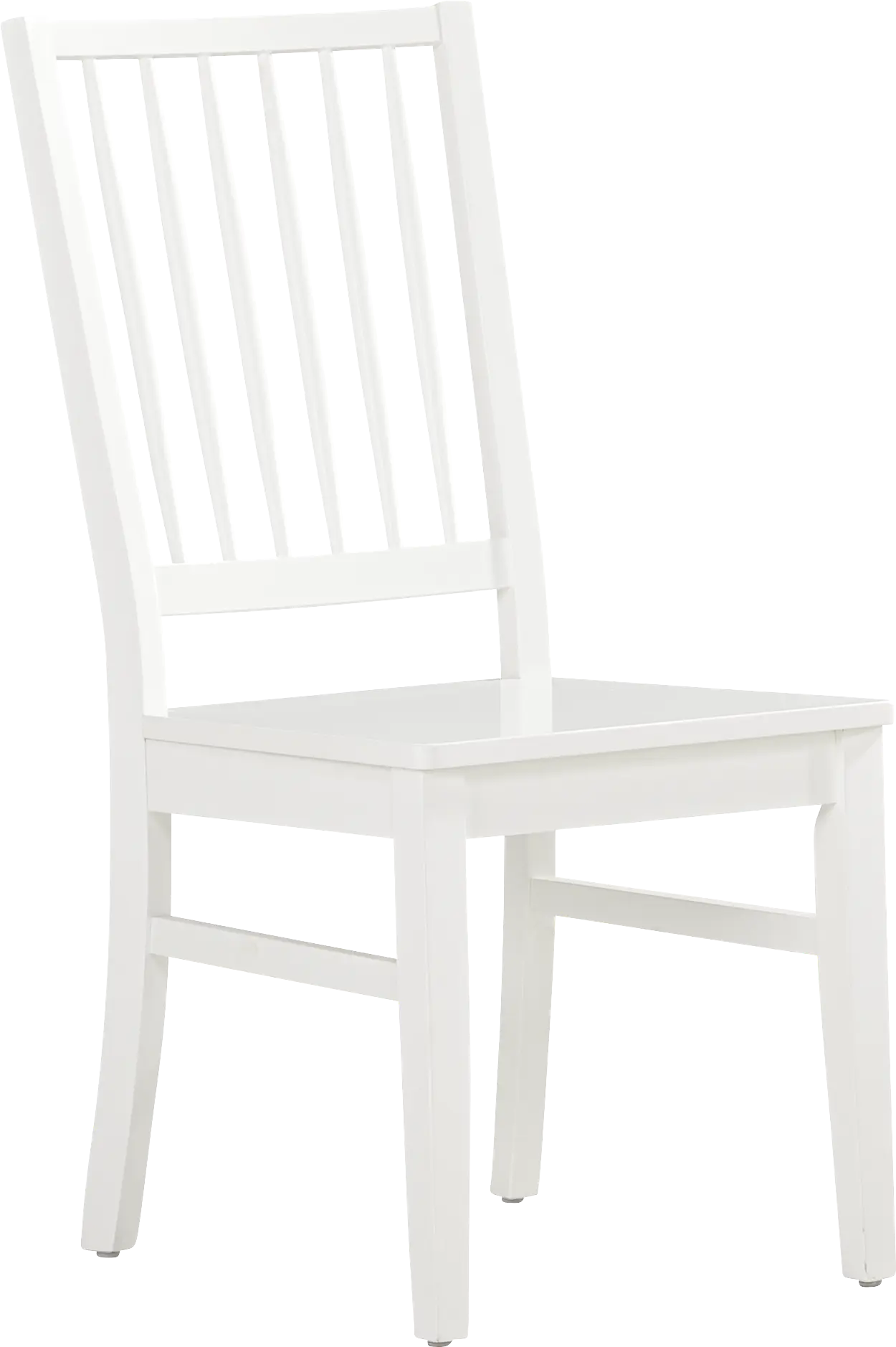 Venice Gardens White Slat Back Dining Chair