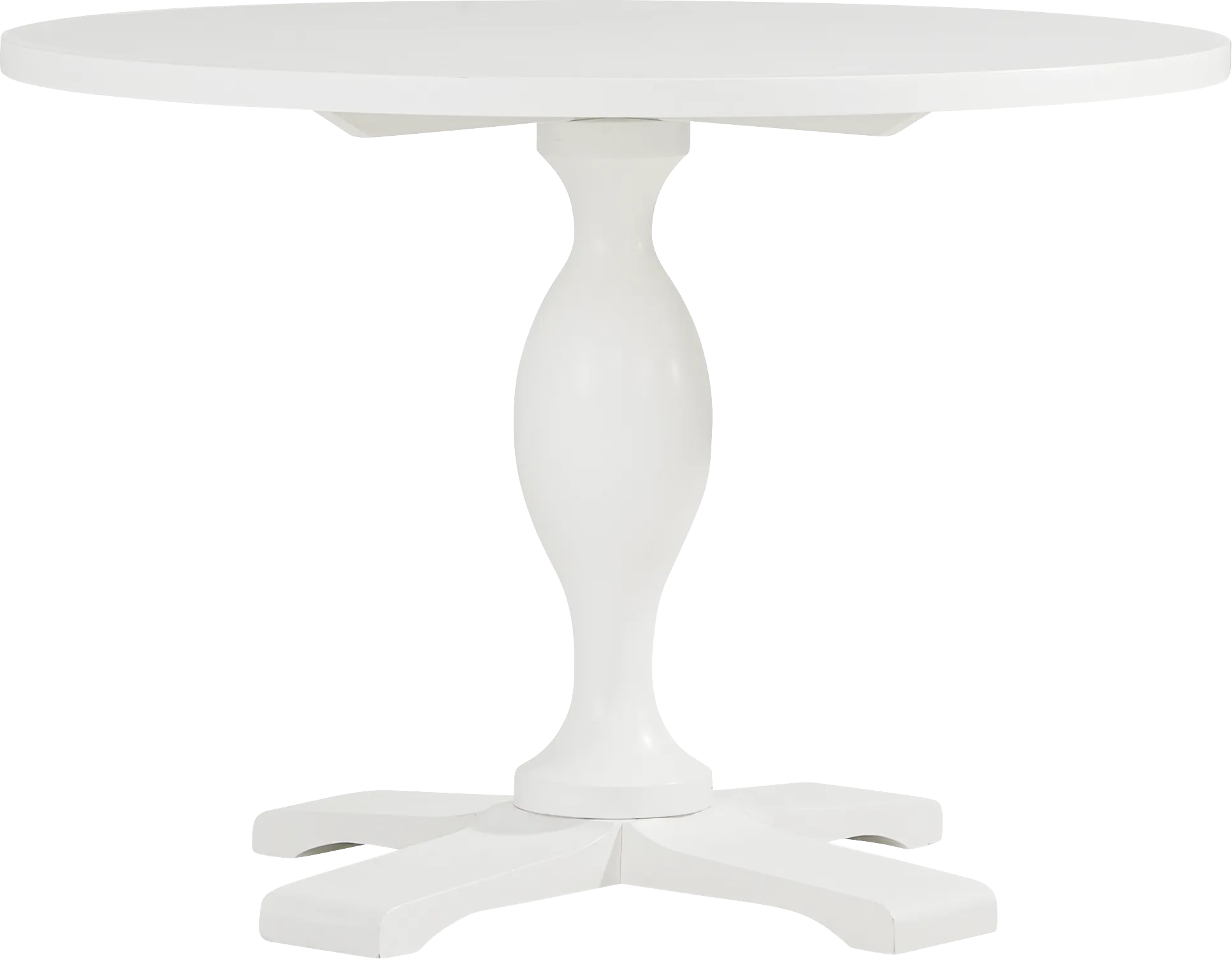Venice Gardens White Round Dining Table - Image 1