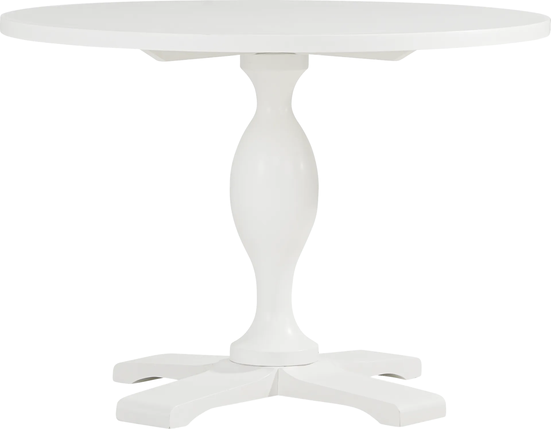 Venice Gardens White Round Dining Table - Image 1