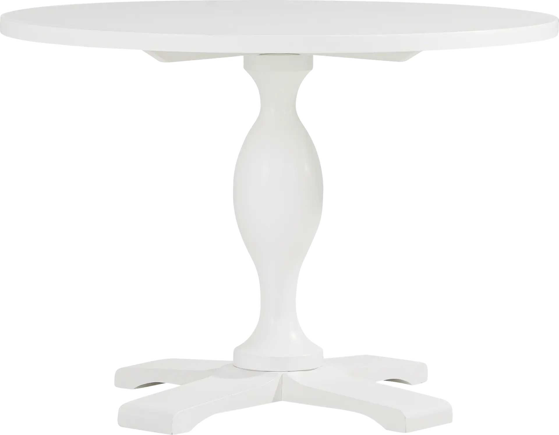 Venice Gardens White Round Dining Table