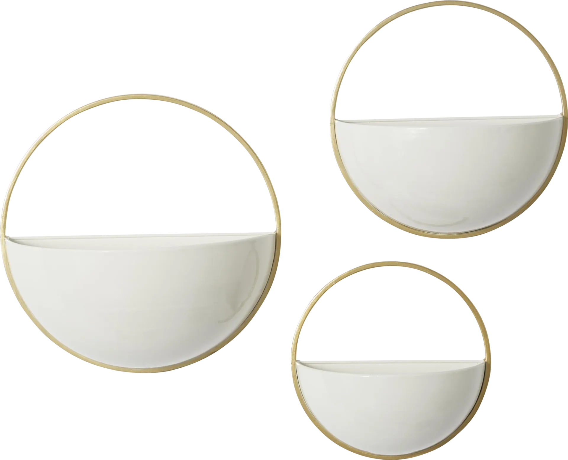 Bradger White Planter, Set of 3 - Image 1