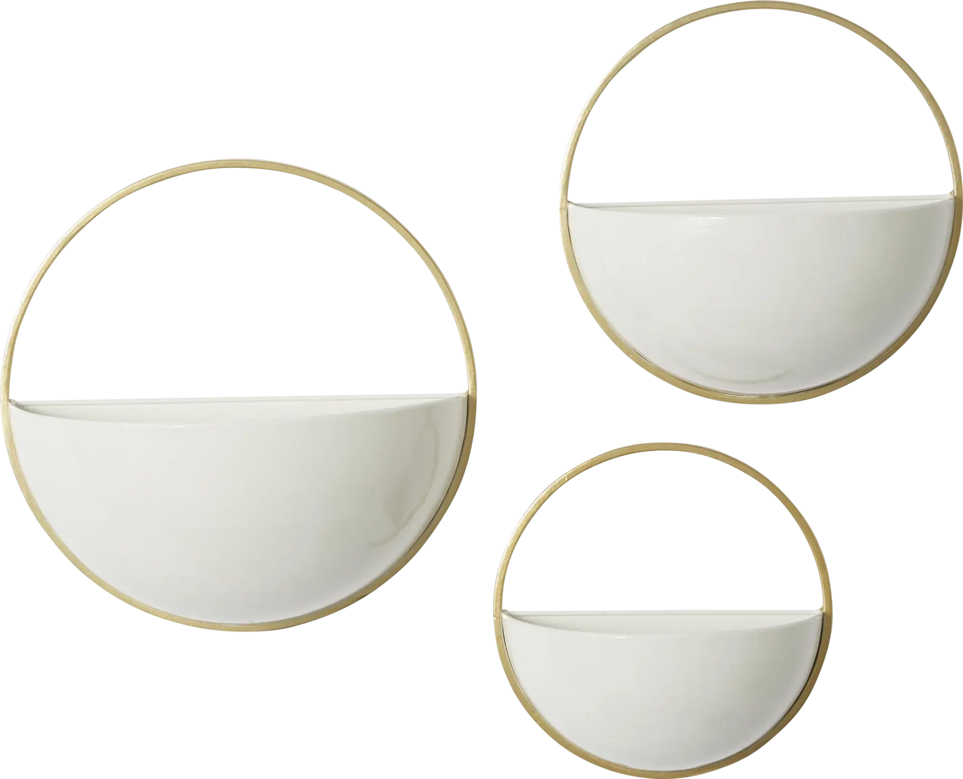 Bradger White Planter, Set of 3
