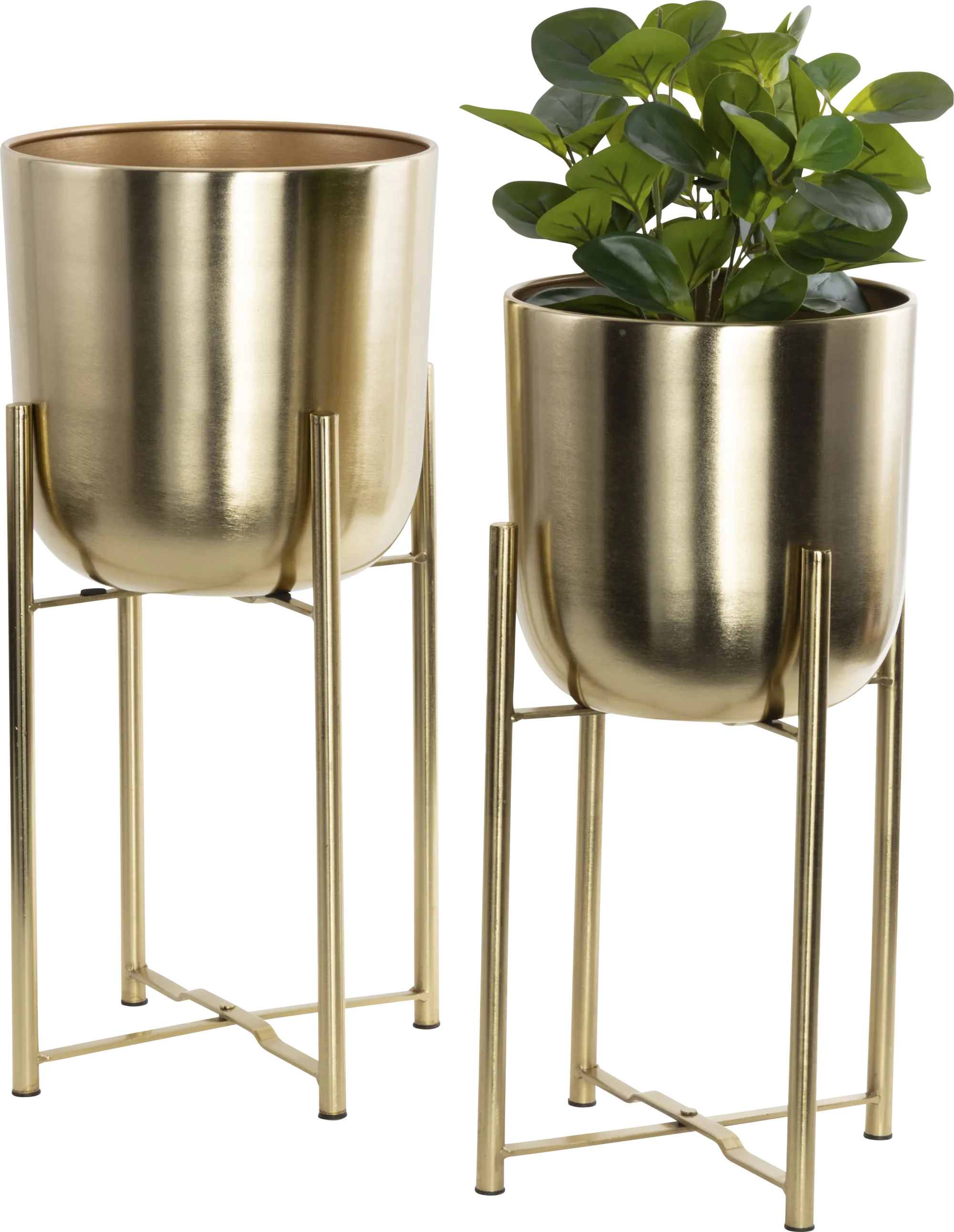 Allany Gold Planters, Set of 3 - Image 1