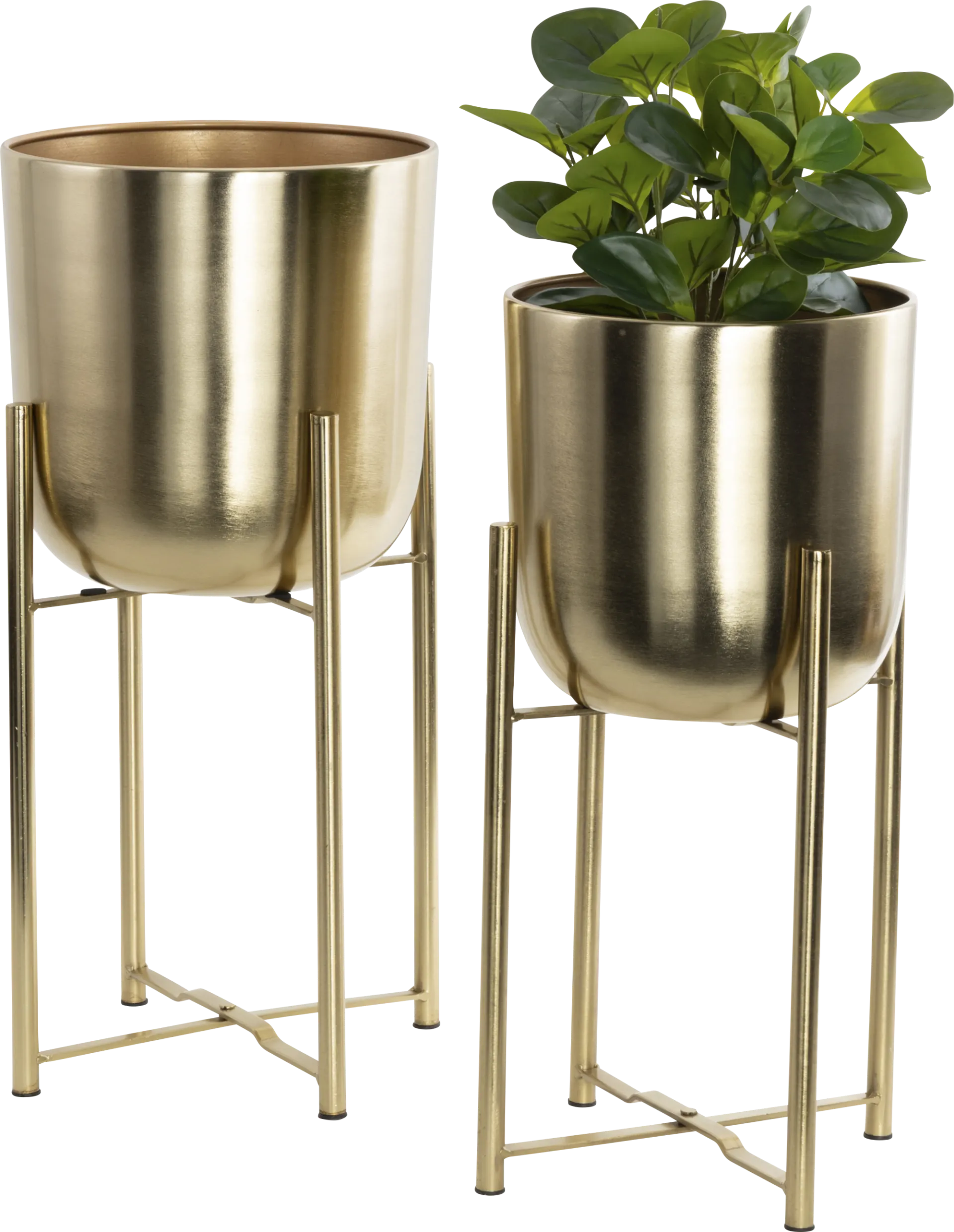 Allany Gold Planters, Set of 3 - Image 1