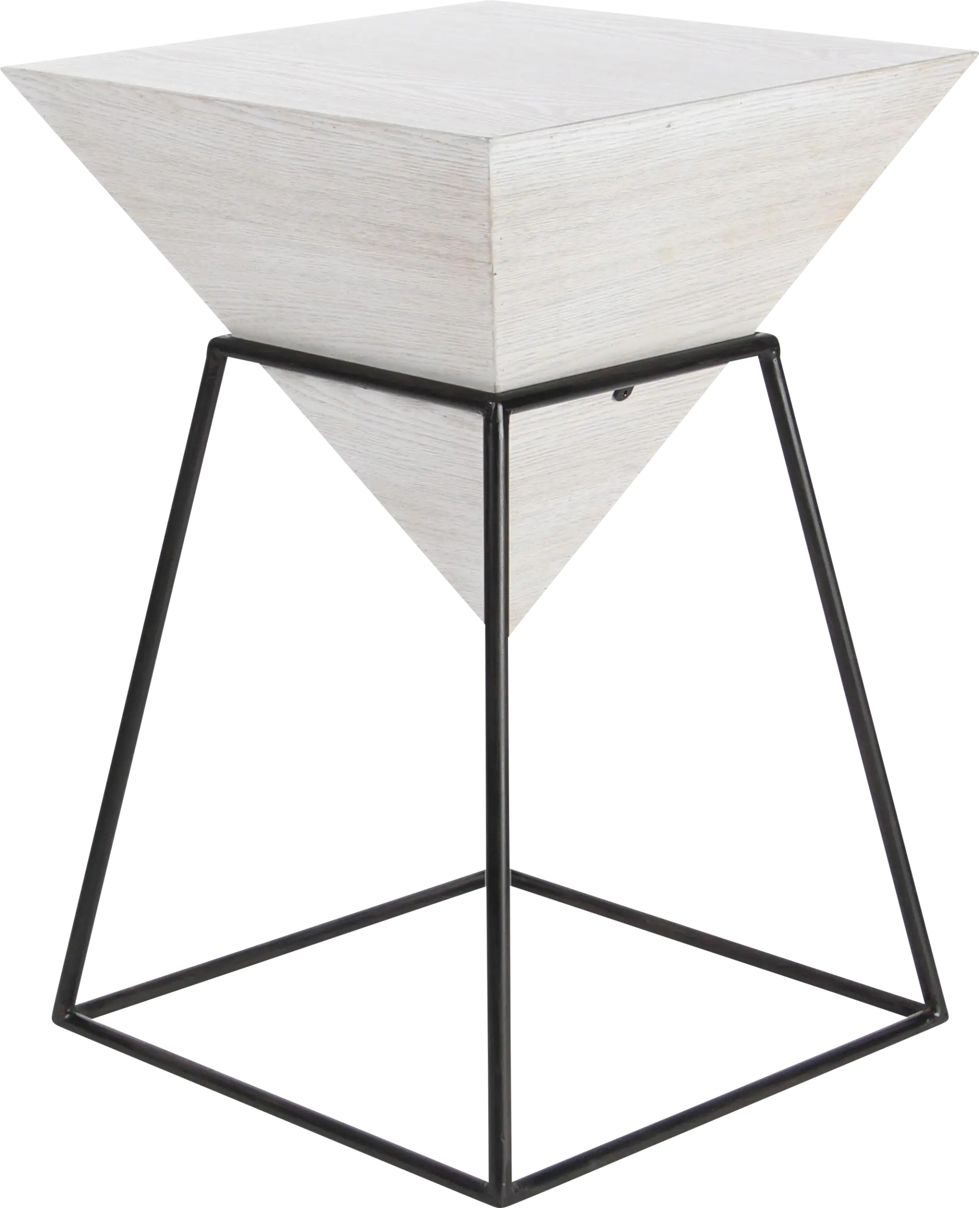 Dayana White Side Table