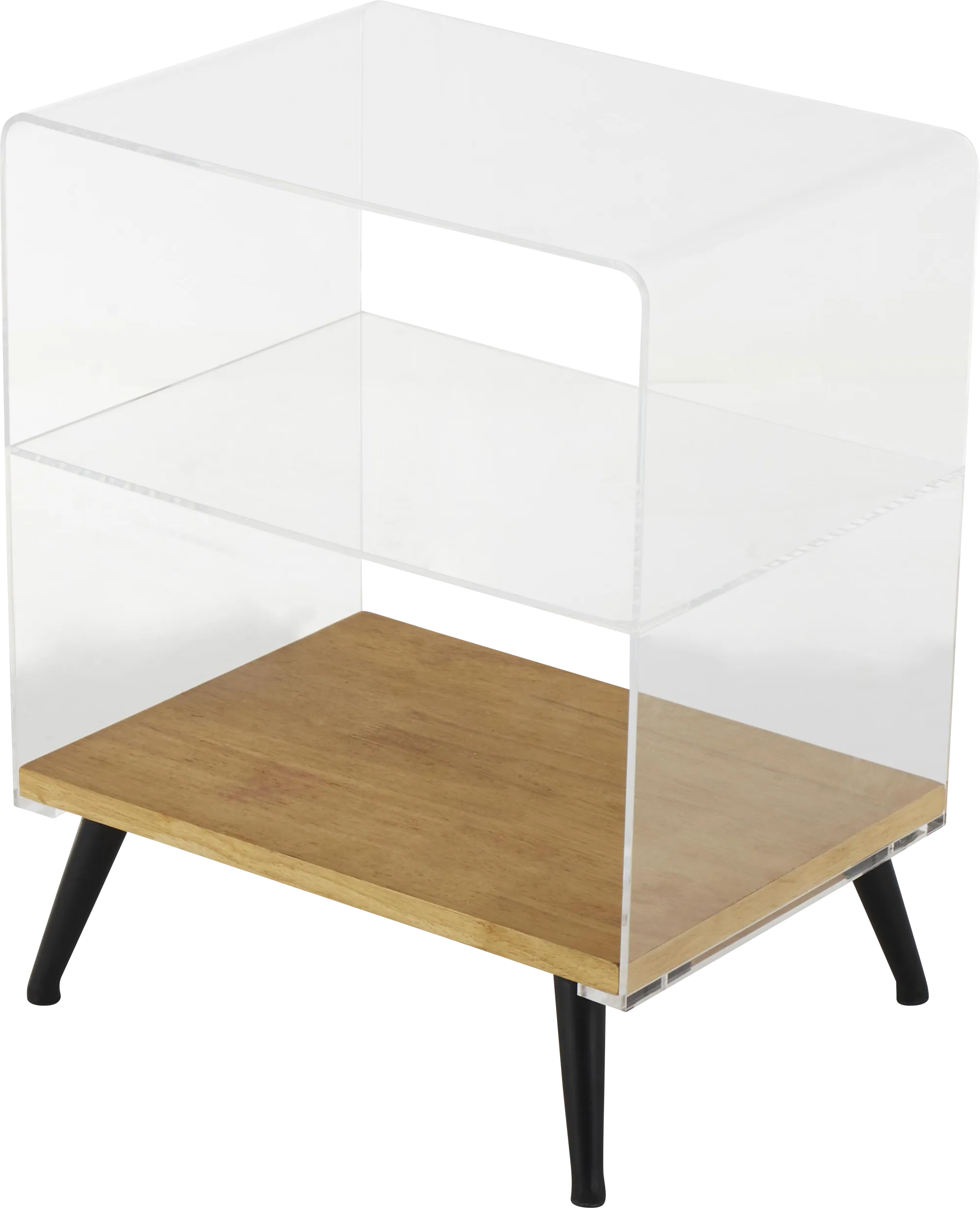Aedard Clear Side Table - Image 1