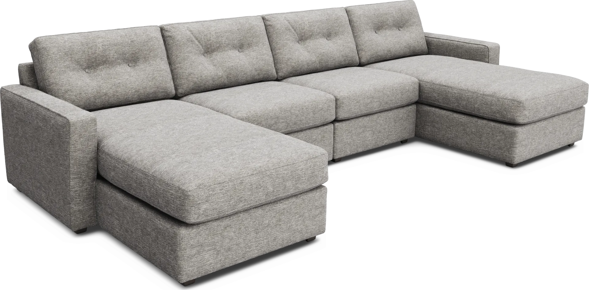 Gray 4 Pc Power Reclining ModularOne - Image 1