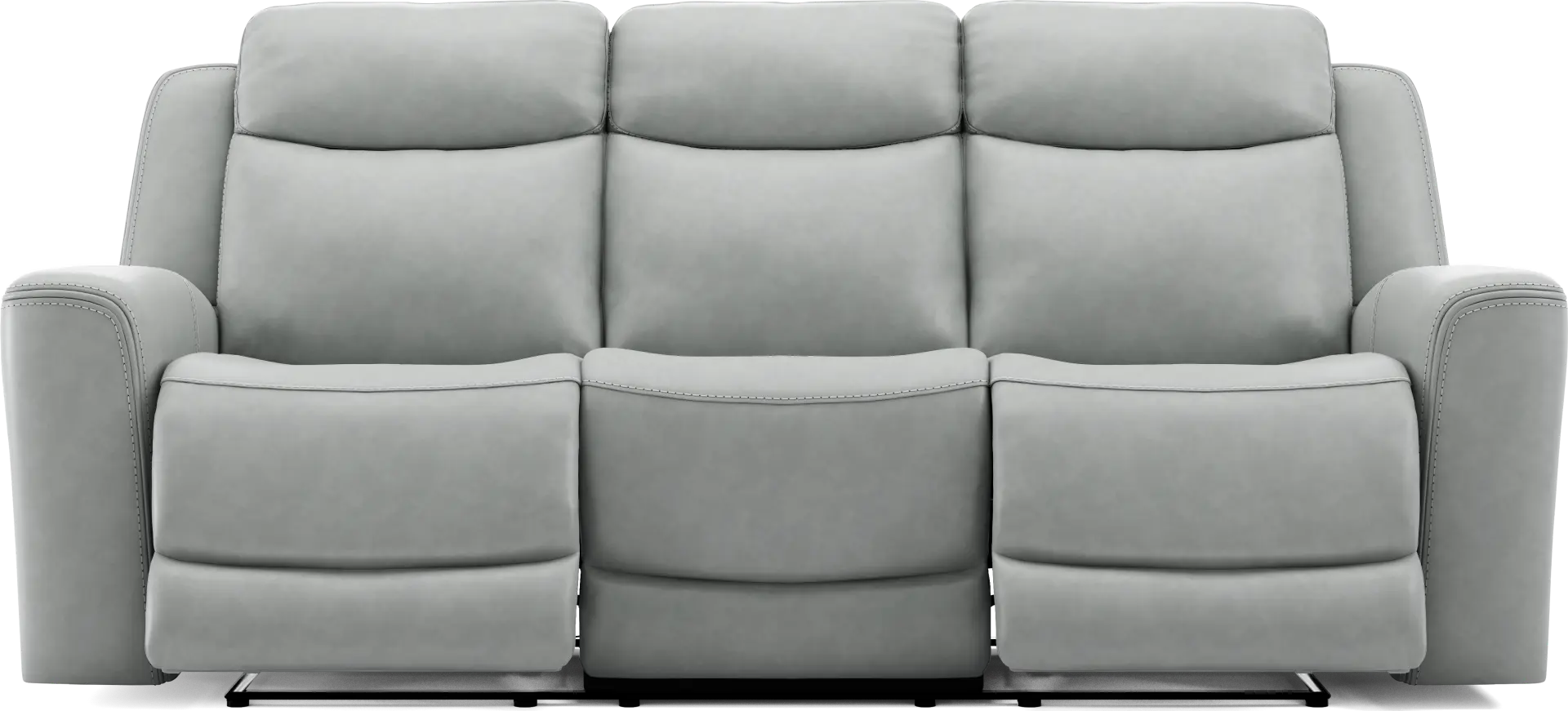 Davidson Arctic Leather Dual Power Reclining Sofa