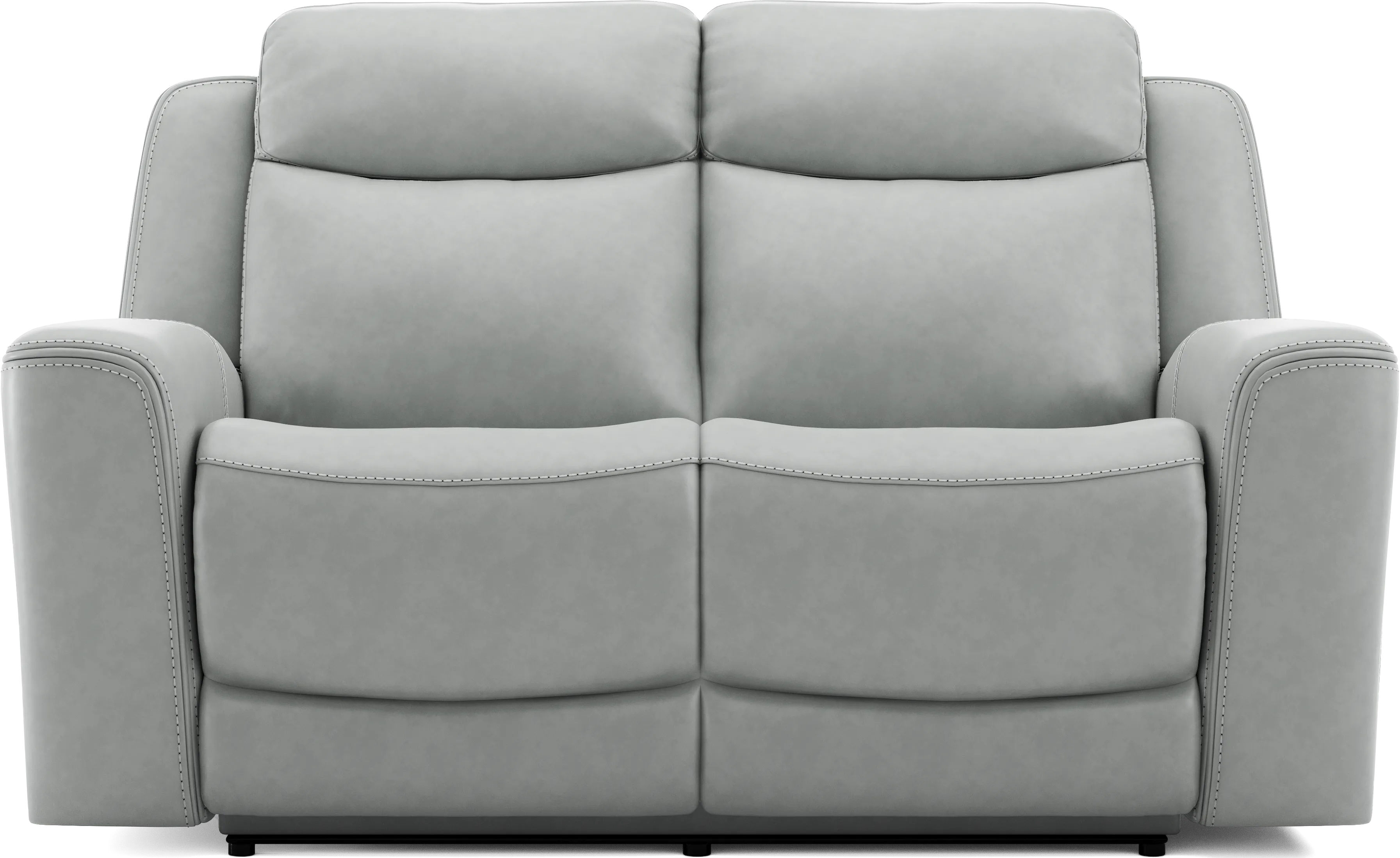 Davidson Arctic Leather 2 Pc Living Room with Dual Power Reclining Sofa - Thumbnail - Image 8