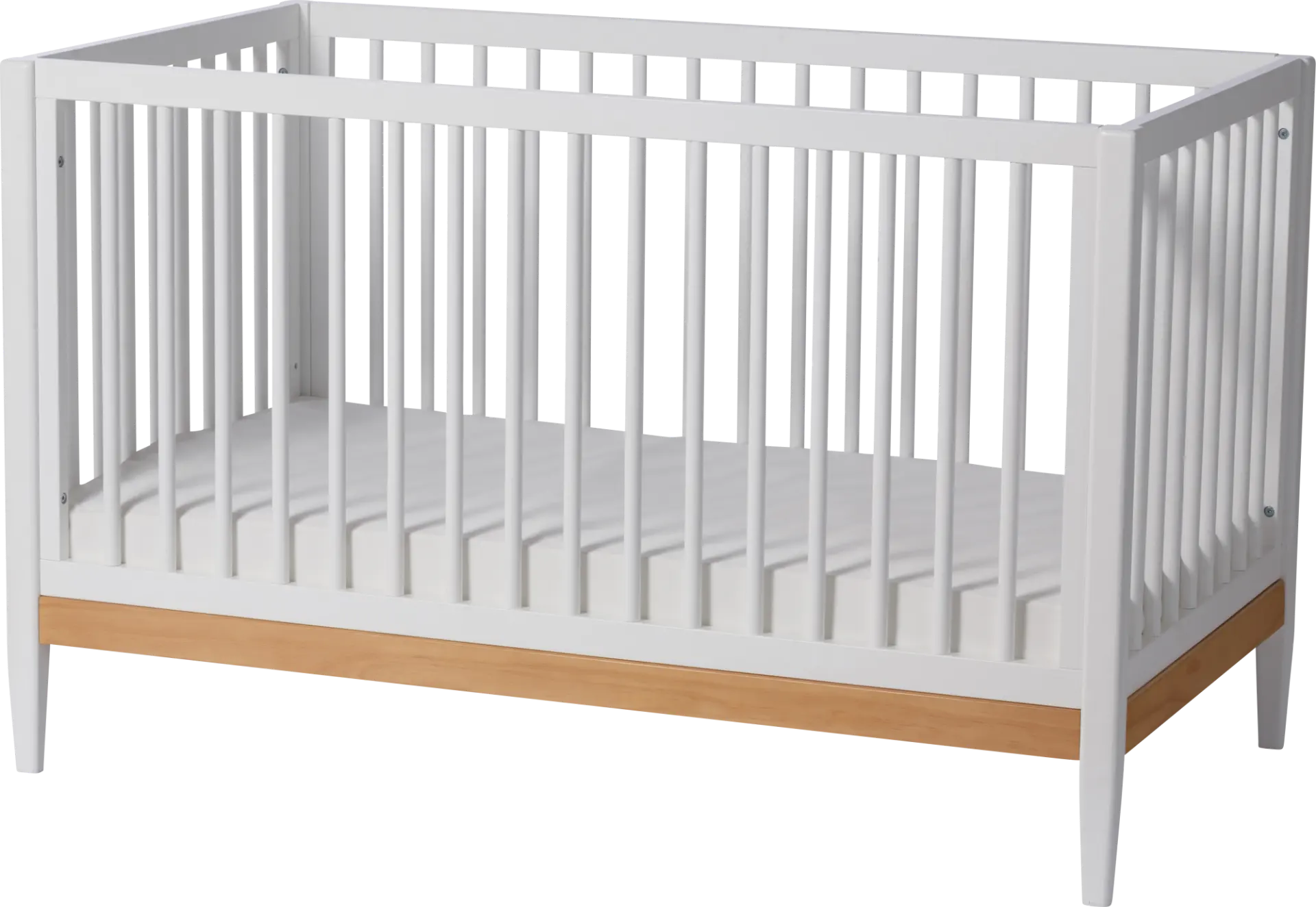 Kids Scola White/Natural Convertible Crib