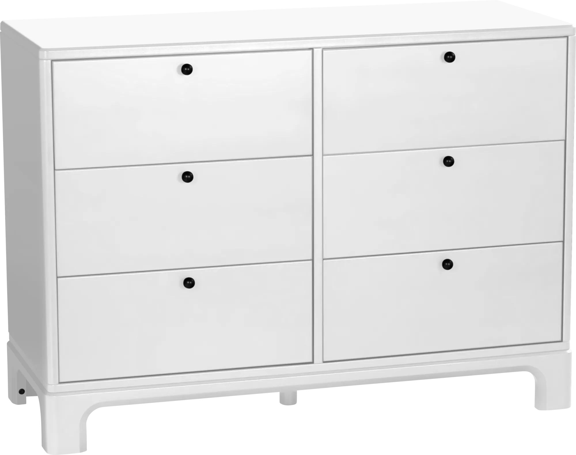 Kids Emero White 6 Drawer Dresser - Thumbnail - Image 1