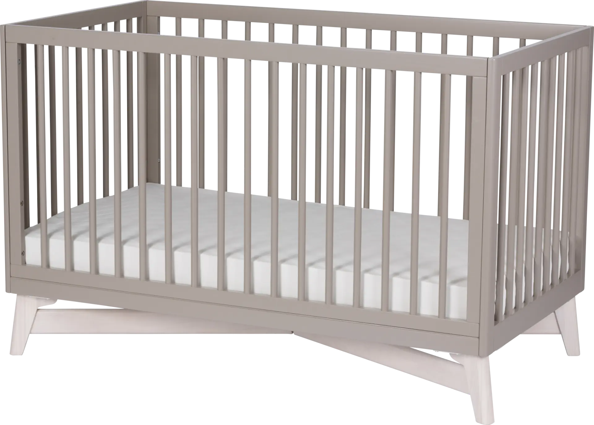 Kids Levia Taupe/Washed Convertible Crib