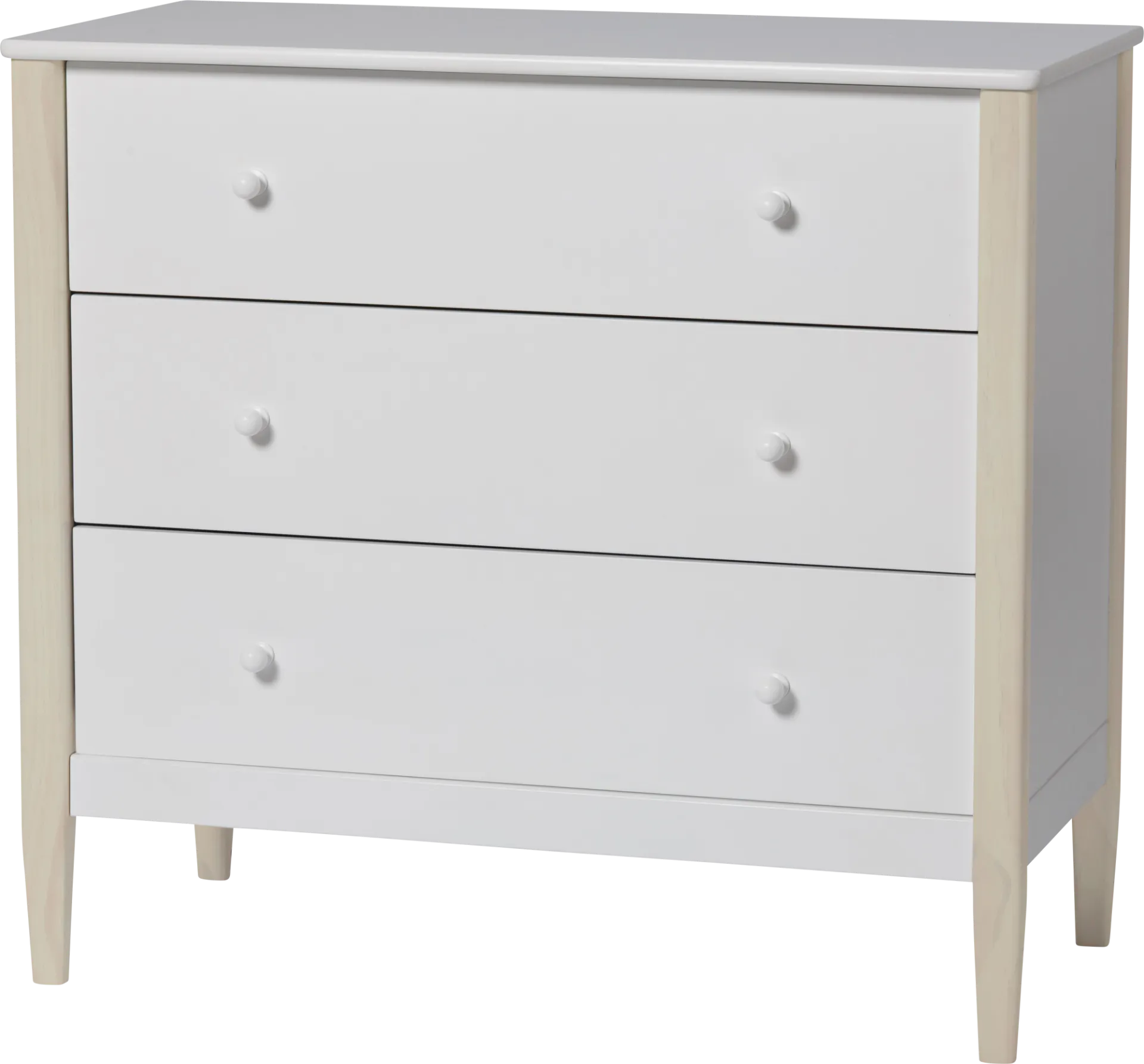 Kids Scola White/Washed 3 Drawer Dresser - Image 1