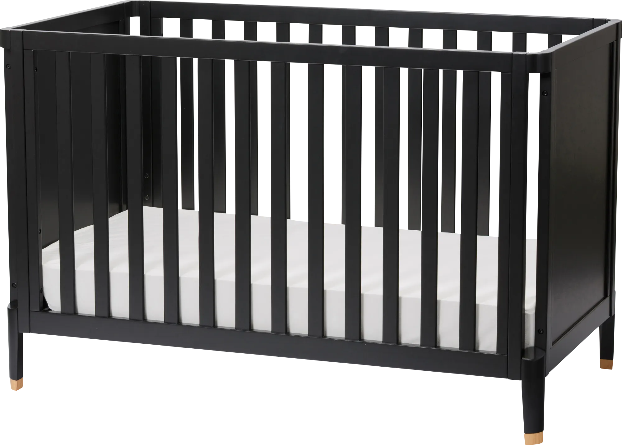 Kids Ivodu Black Convertible Crib - Thumbnail - Image 1