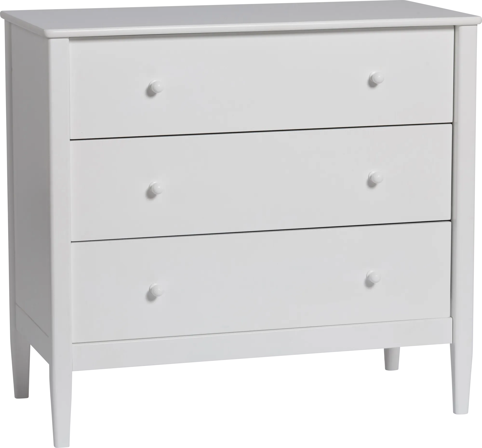 Kids Scola White 3 Drawer Dresser - Thumbnail - Image 1
