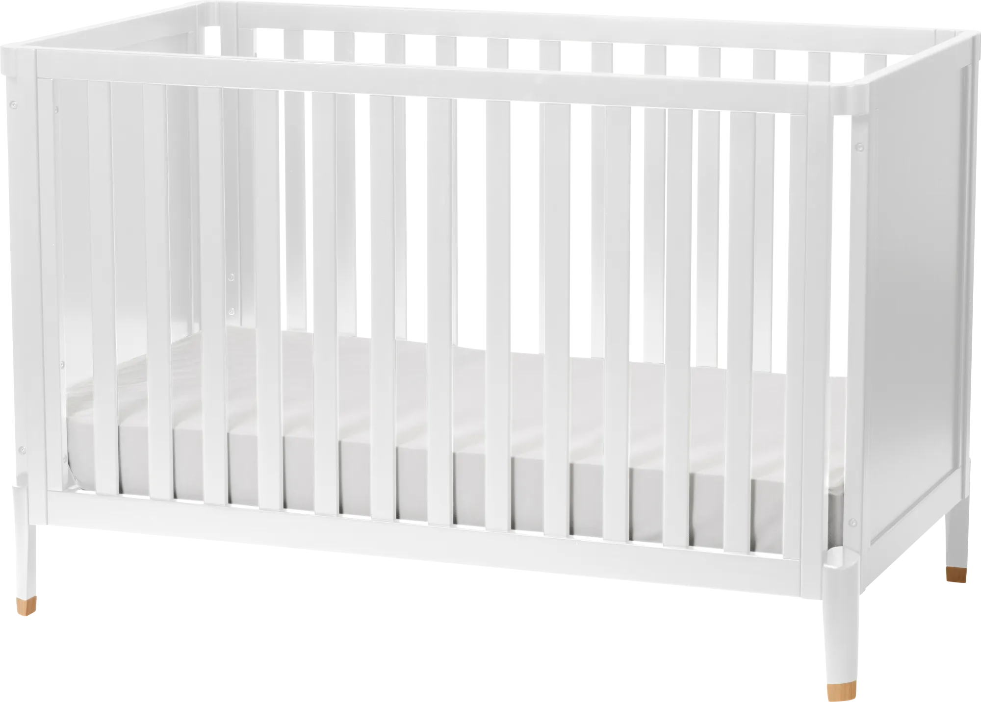 Kids Ivodu White Convertible Crib - Thumbnail - Image 1
