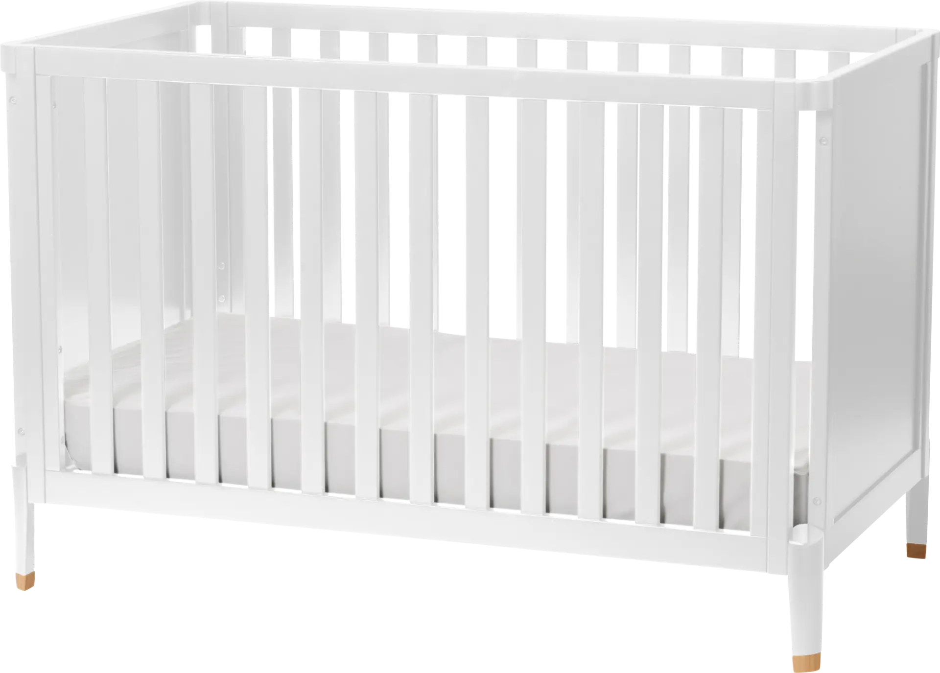 Kids Ivodu White Convertible Crib