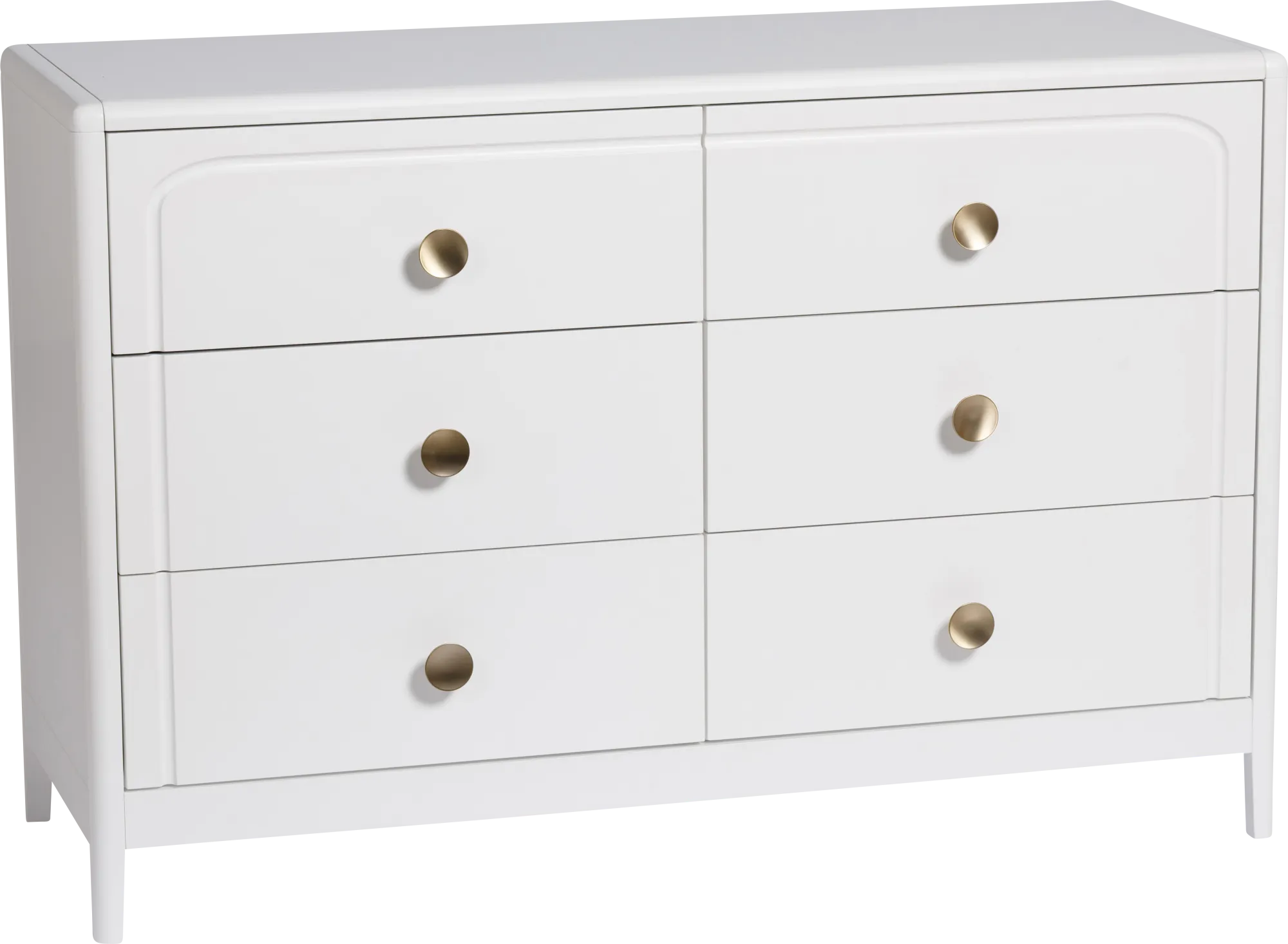 Kids Anato White 6 Drawer Dresser - Thumbnail - Image 1