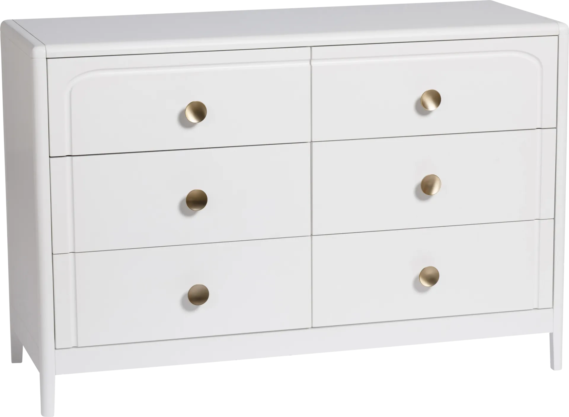 Kids Anato White 6 Drawer Dresser - Image 1