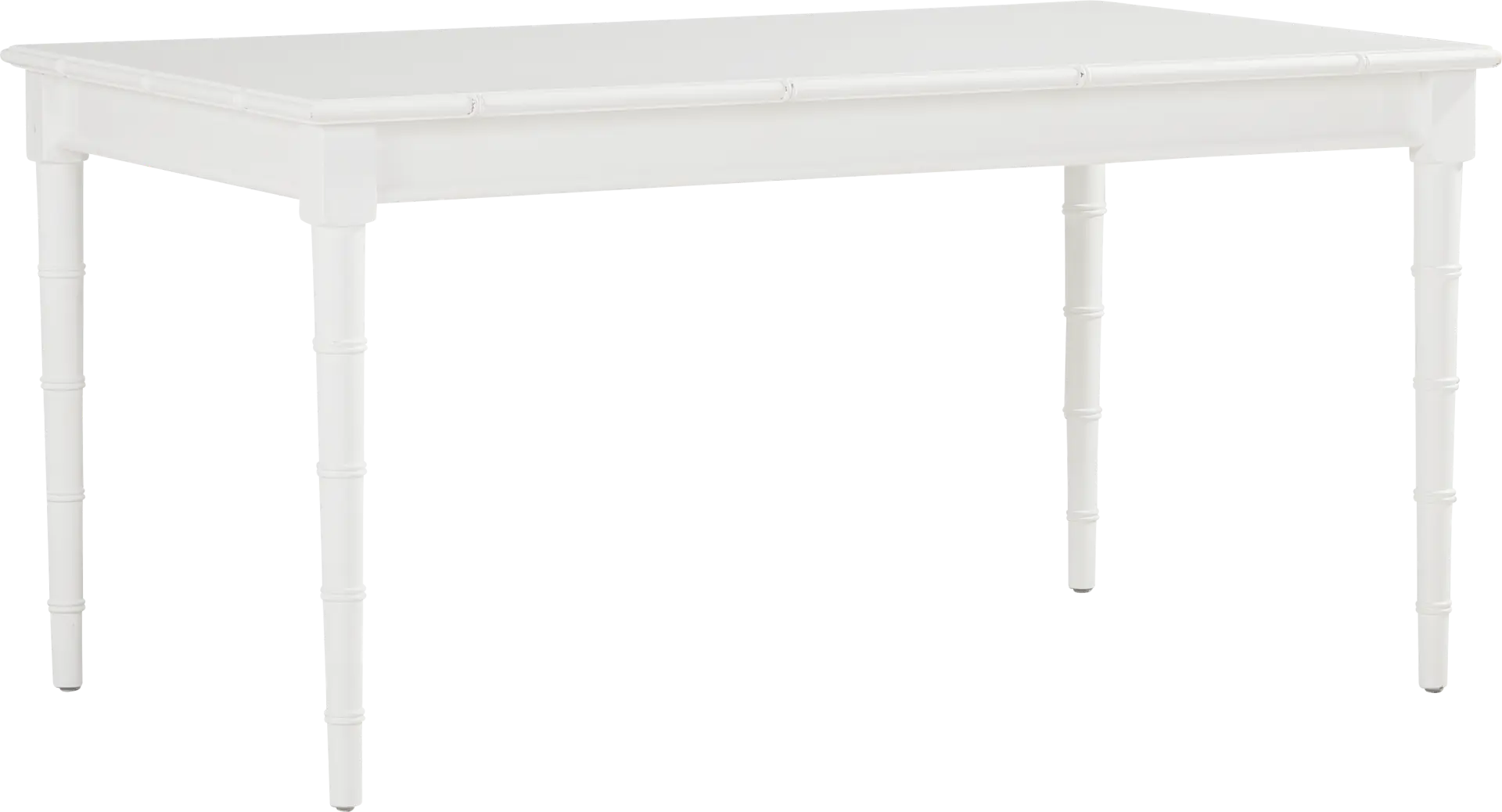 Venice Gardens White Rectangular Dining Table