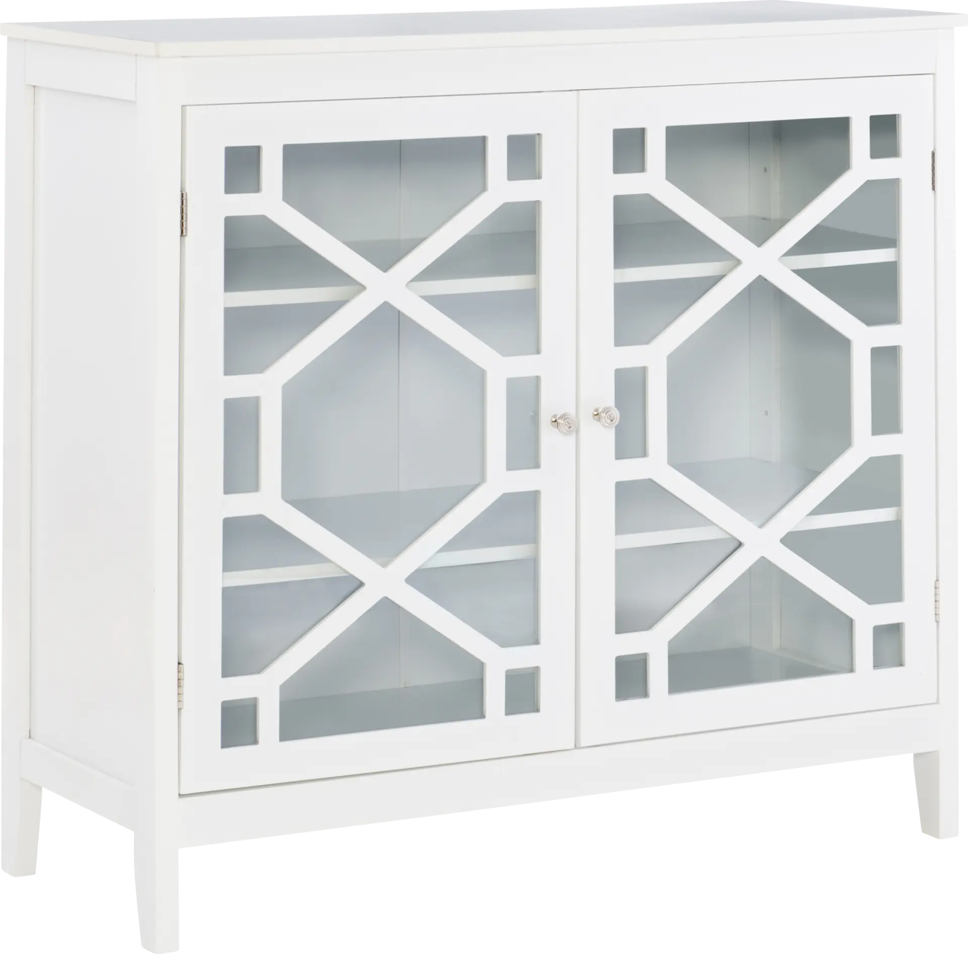 Dokuru White Accent Cabinet