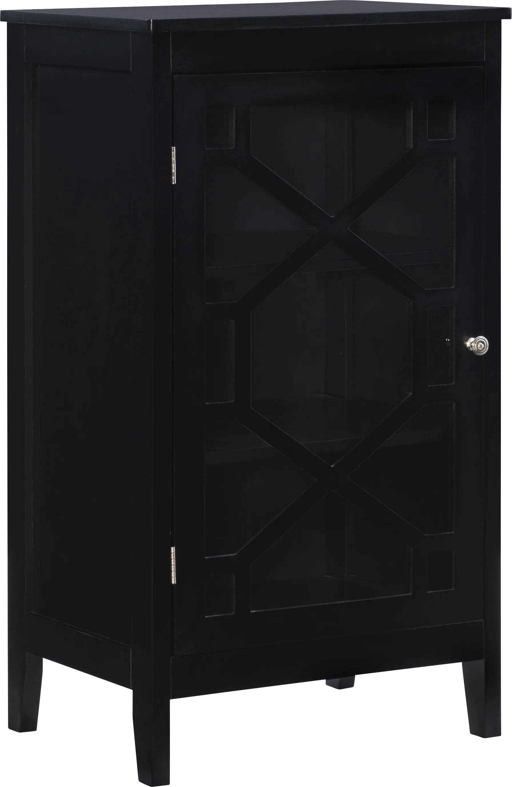 Dokuru Black Accent Cabinet, Small - Thumbnail - Image 1