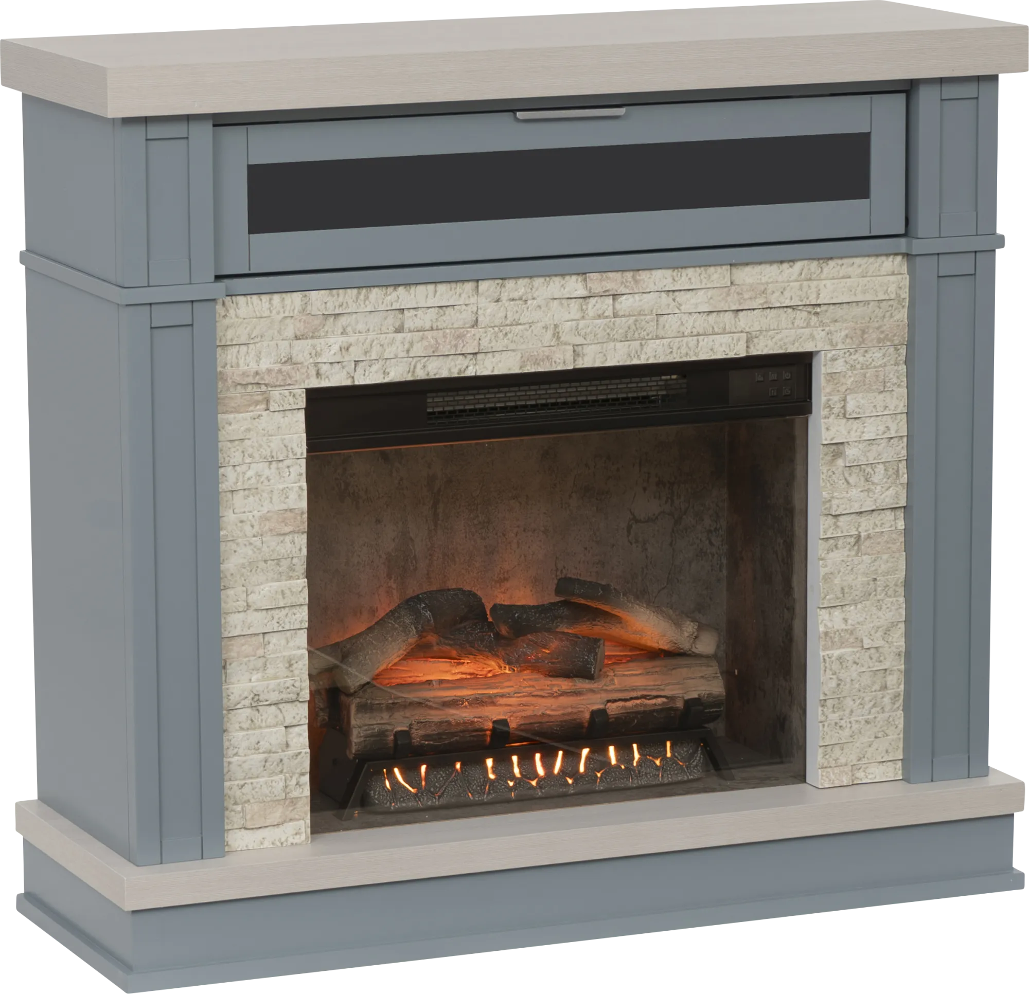 Apeci Blue 40 in. Console with Electric Fireplace - Thumbnail - Image 1