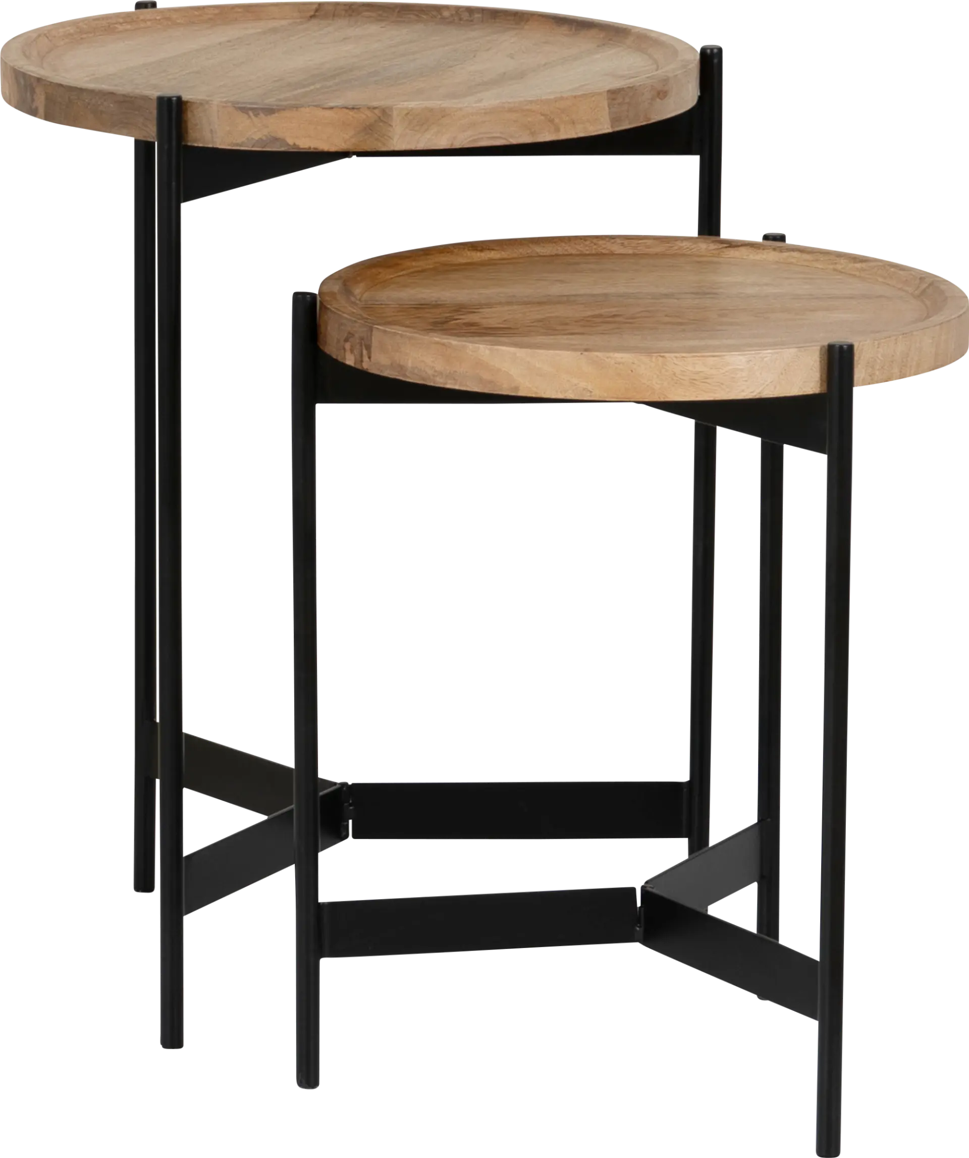 Keelshot Black Nesting Tables, Set of 2