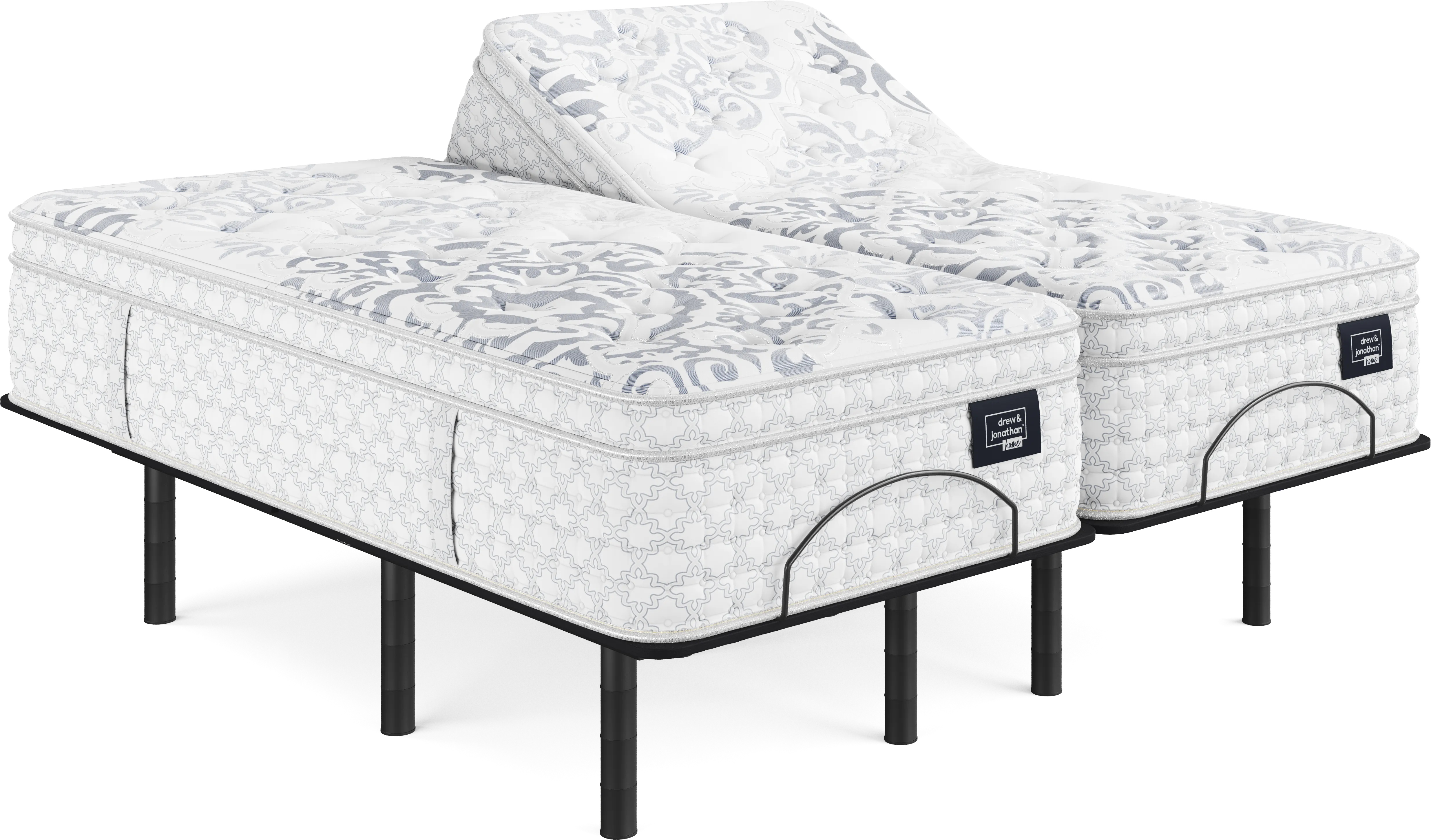 Drew & Jonathan Maple Ridge Split King Mattress with Head Up Only Base - Image 1
