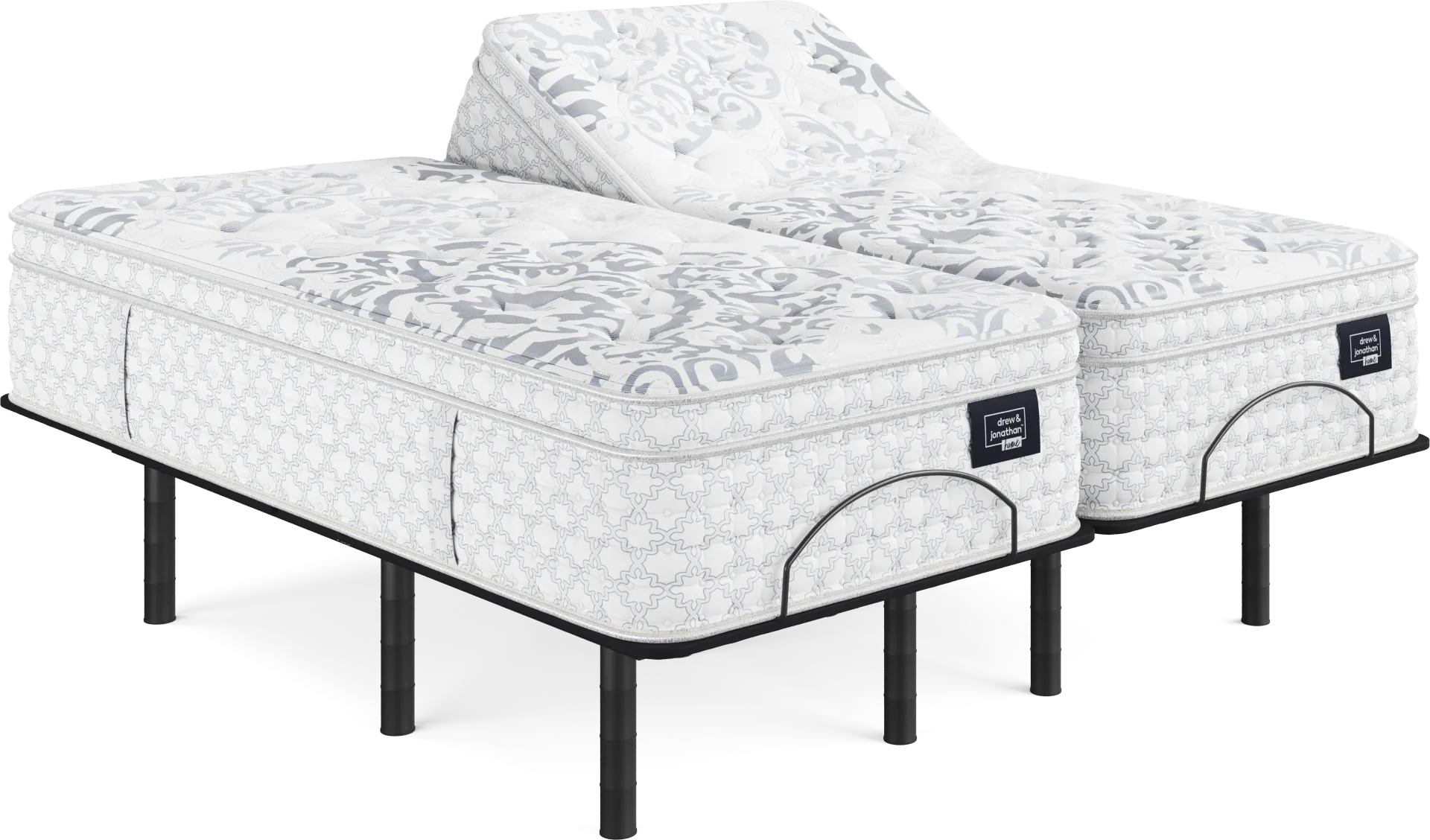 Drew & Jonathan Maple Ridge Split King Mattress with Head Up Only Base - Image 1