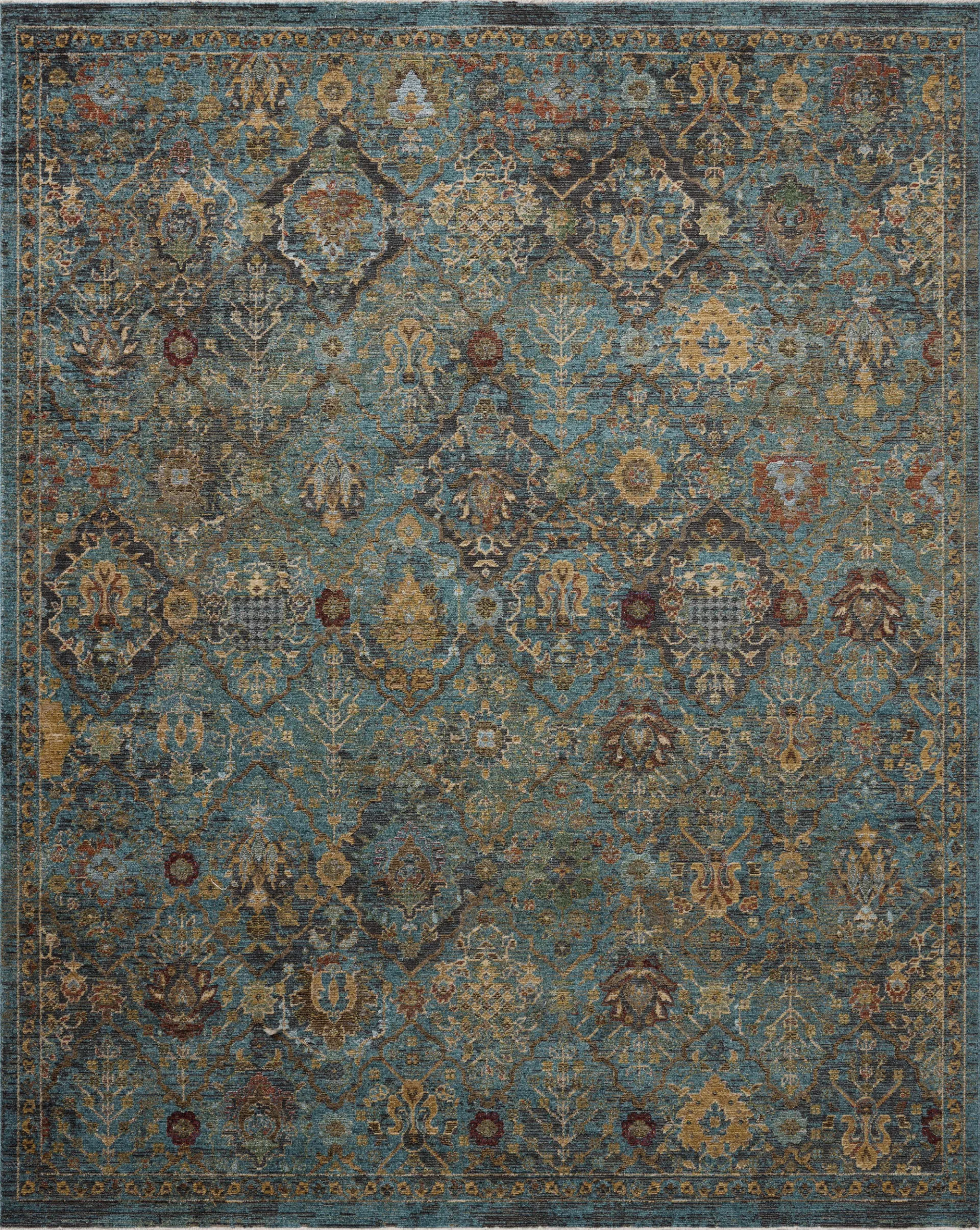 Bordfell Turquoise 7'9 x 10' Rug - Image 1