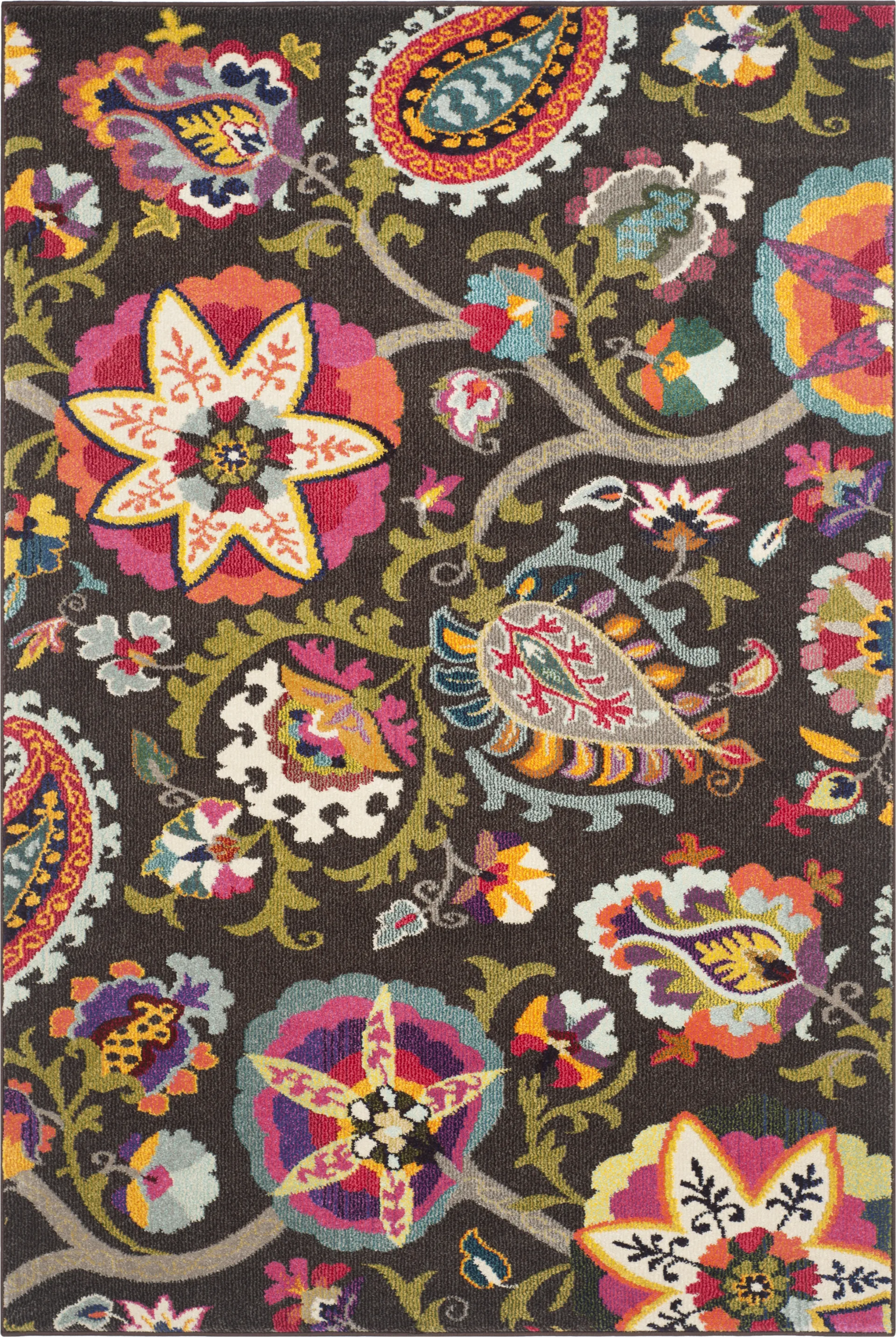 Amorina Brown 6'7 x 9'2 Rug - Image 1