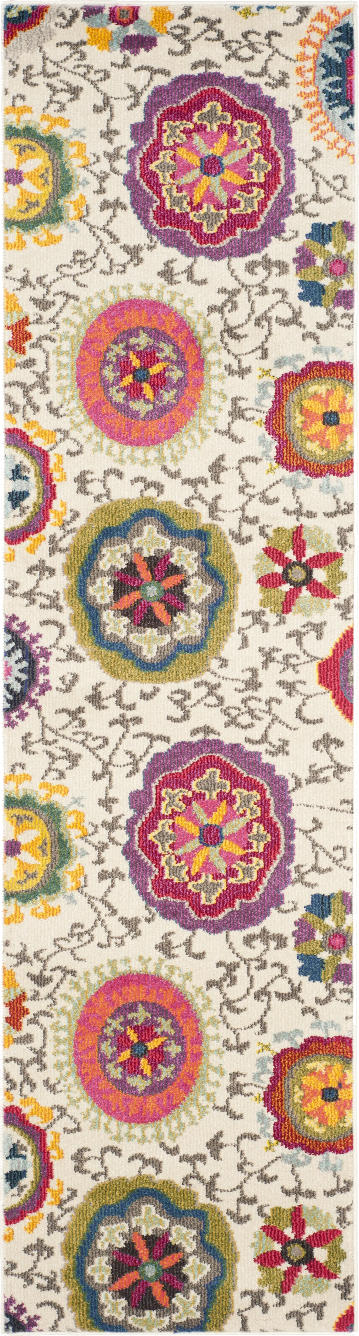 Ania Ivory 2'2 x 10' Rug - Image 1