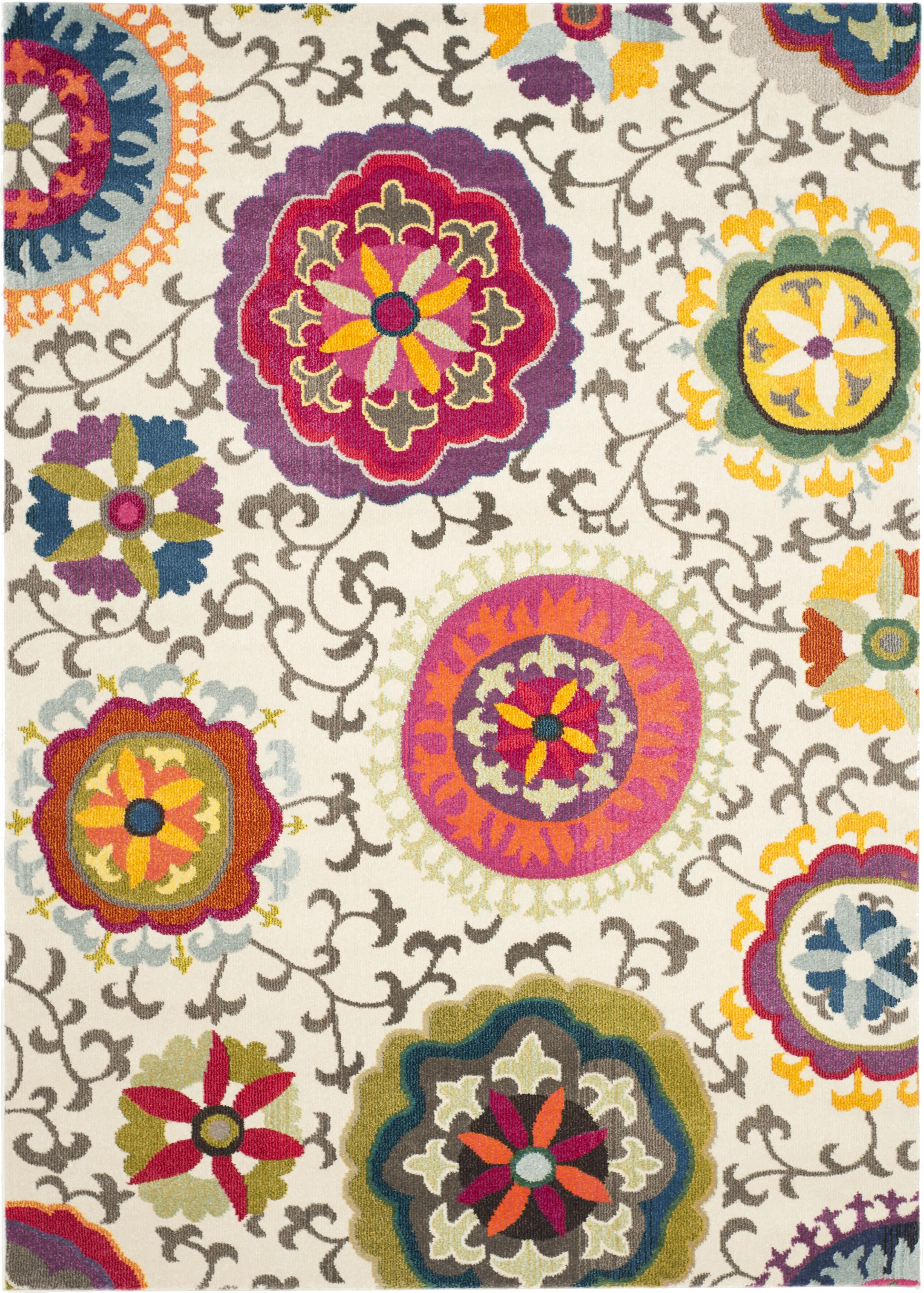 Ania Ivory 6'7 x 9'2 Rug - Thumbnail - Image 1