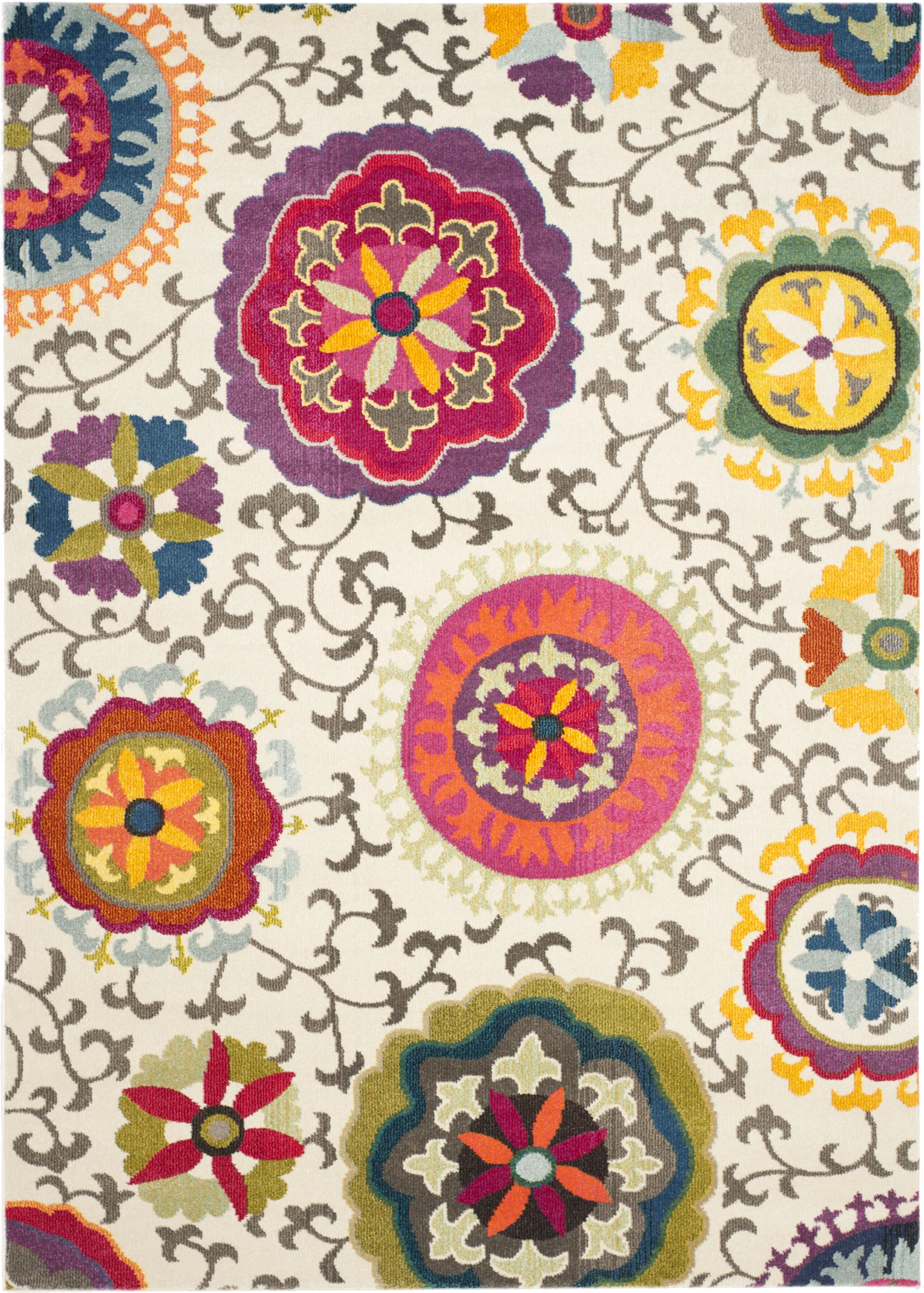 Ania Ivory 6'7 x 9'2 Rug - Image 1