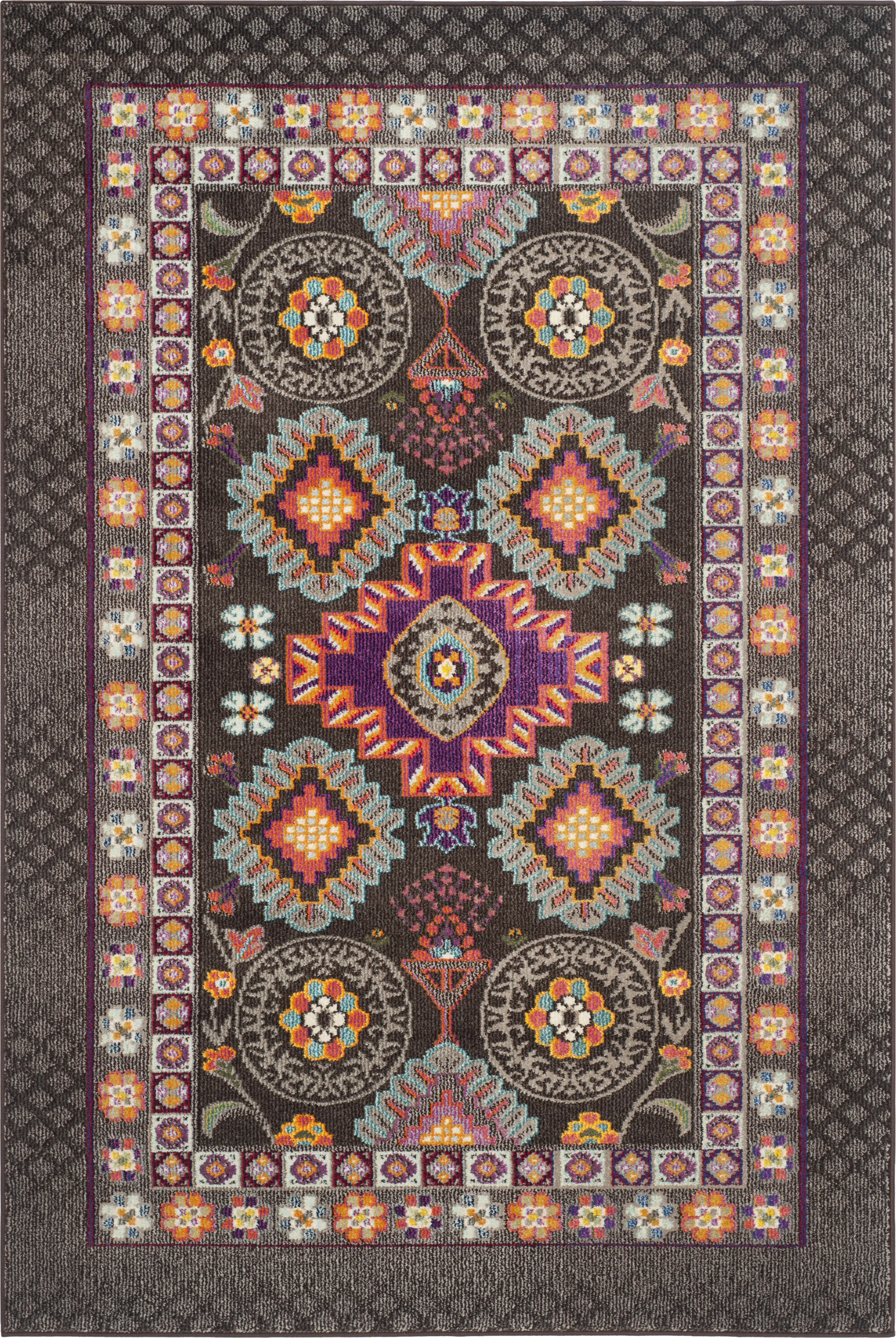 Brunelle Brown 5'1 x 7'7 Rug - Thumbnail - Image 1