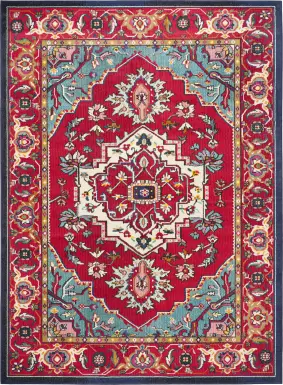 Razdan Red 6'7 x 9'2 Rug