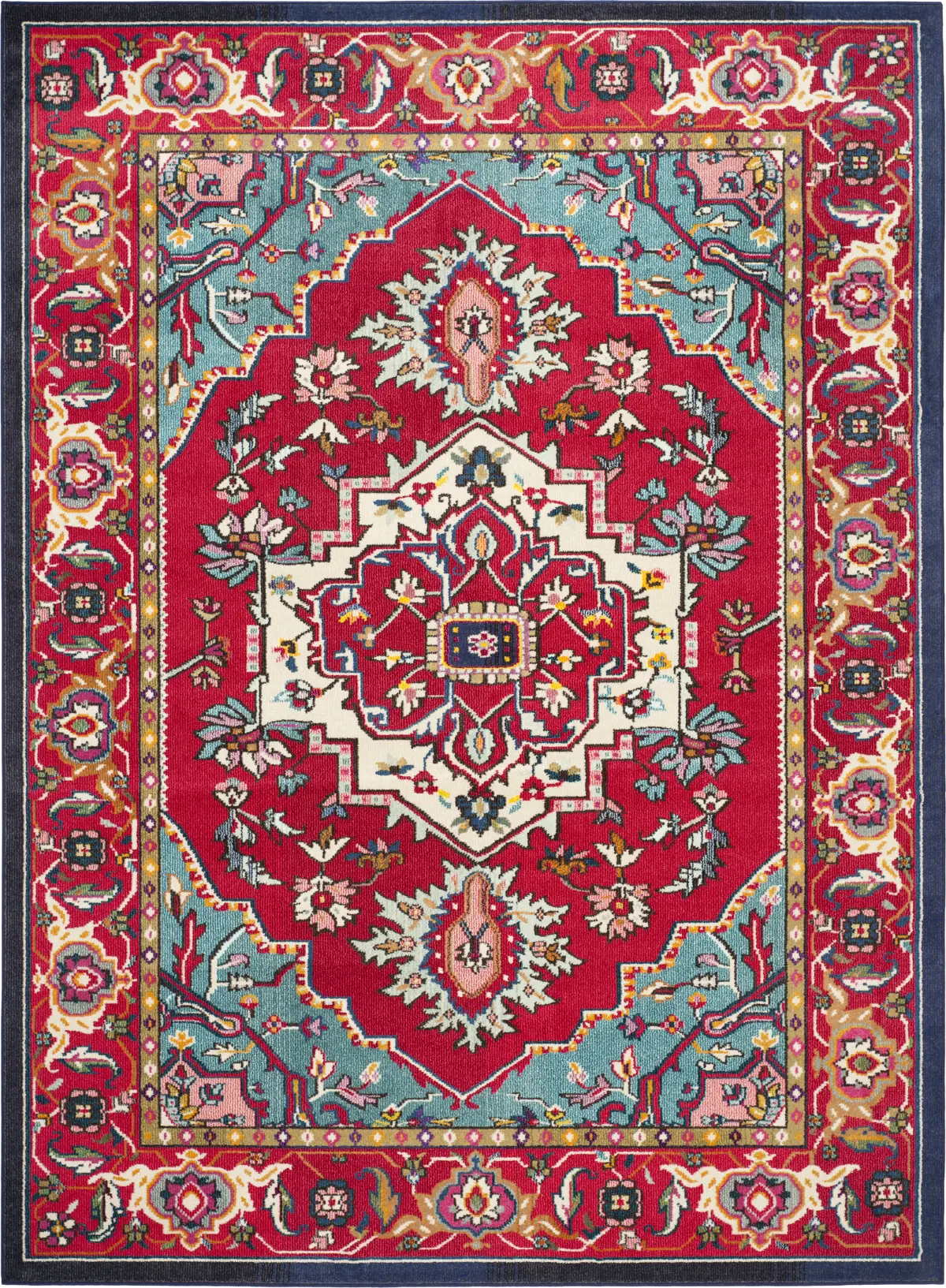 Red Polyporene Rug Razdan Red Polypropylene Fabric Rug | Rooms to Go