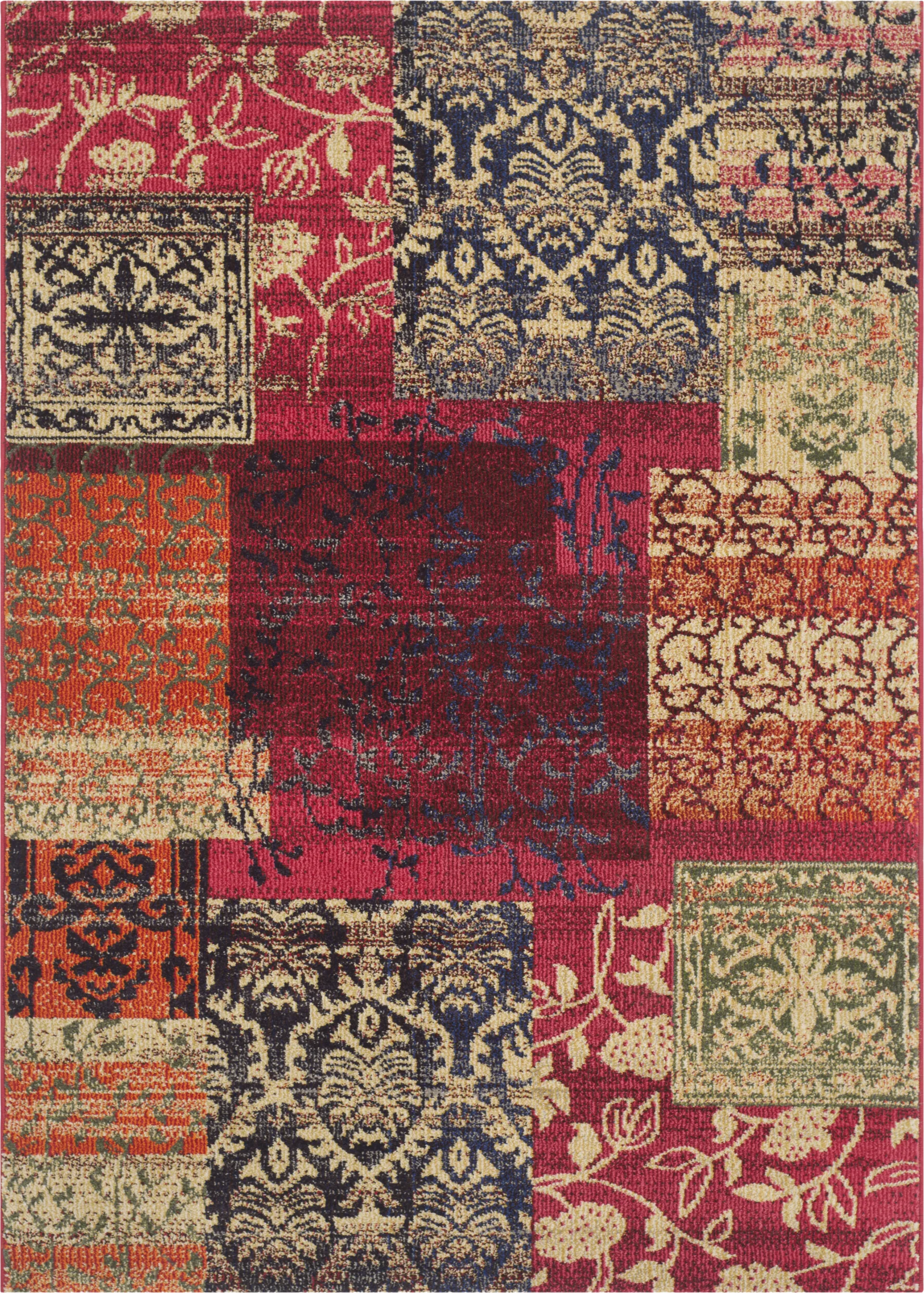 Saskia Burgundy 6'7 x 9'2 Rug - Image 1