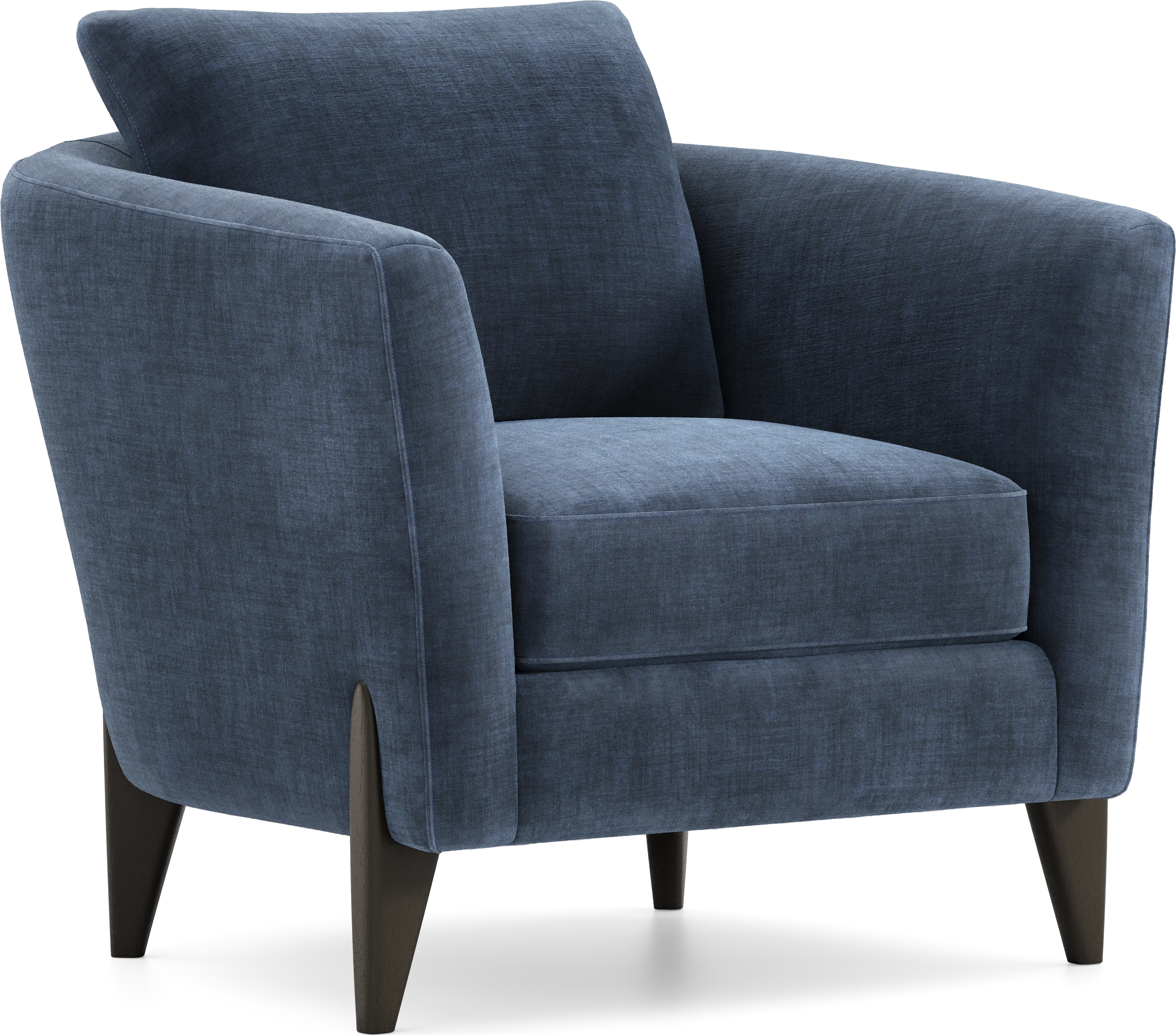 Cindy Crawford Mayfair Ink Blue Chenille Fabric Accent Chair | Rooms to Go