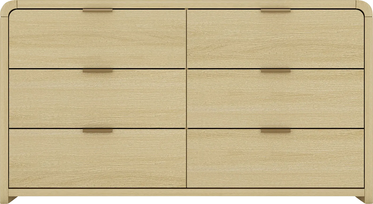Awidi Oak/Gold Dresser - Image 1