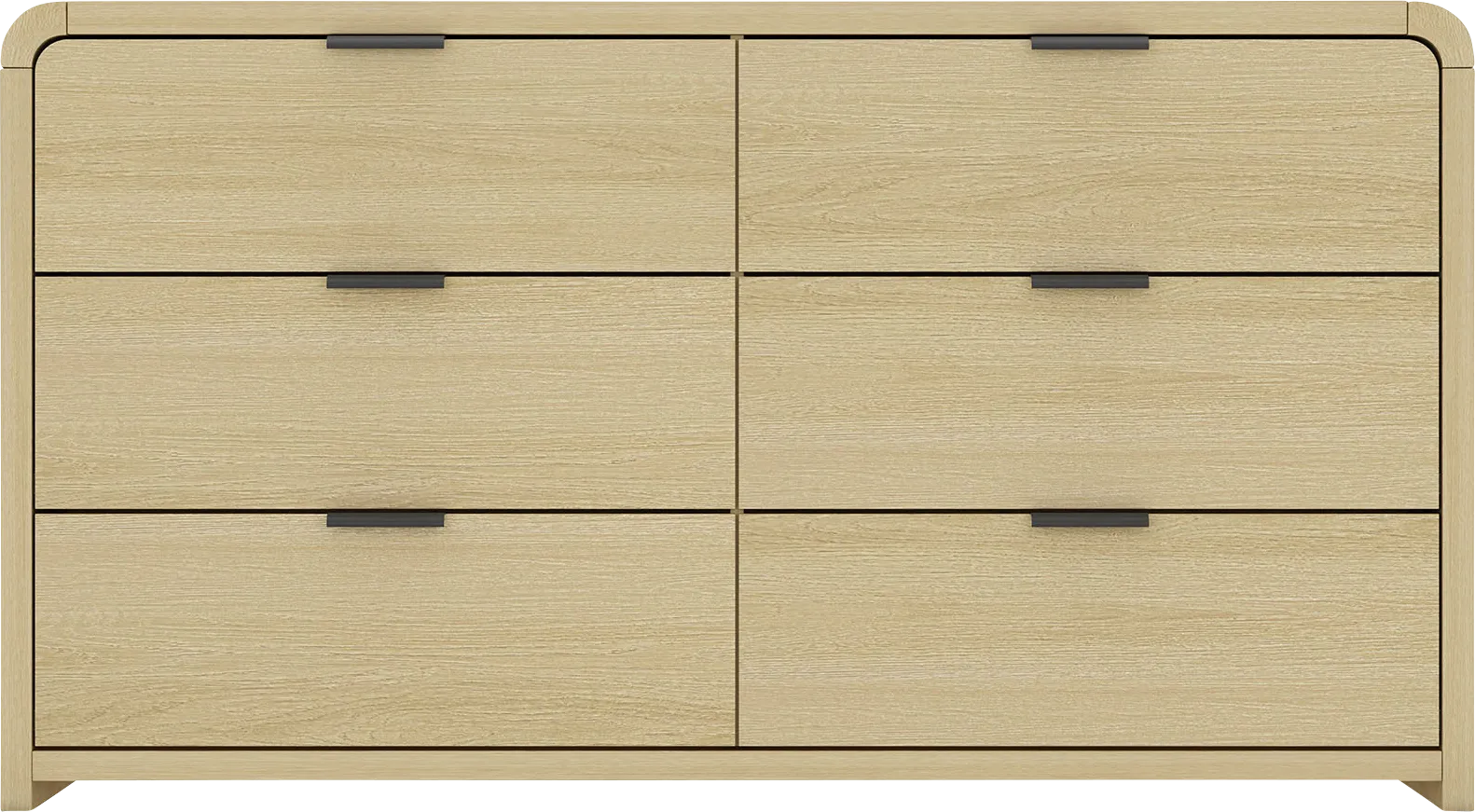 Awidi Oak/Black Dresser - Image 1