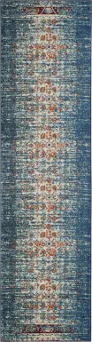 Aziza Blue 2'2 x 10' Rug
