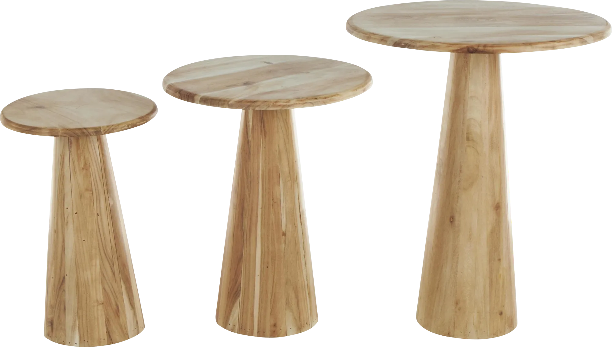 Charleigh Light Oak End Table, Set of 3 - Image 1