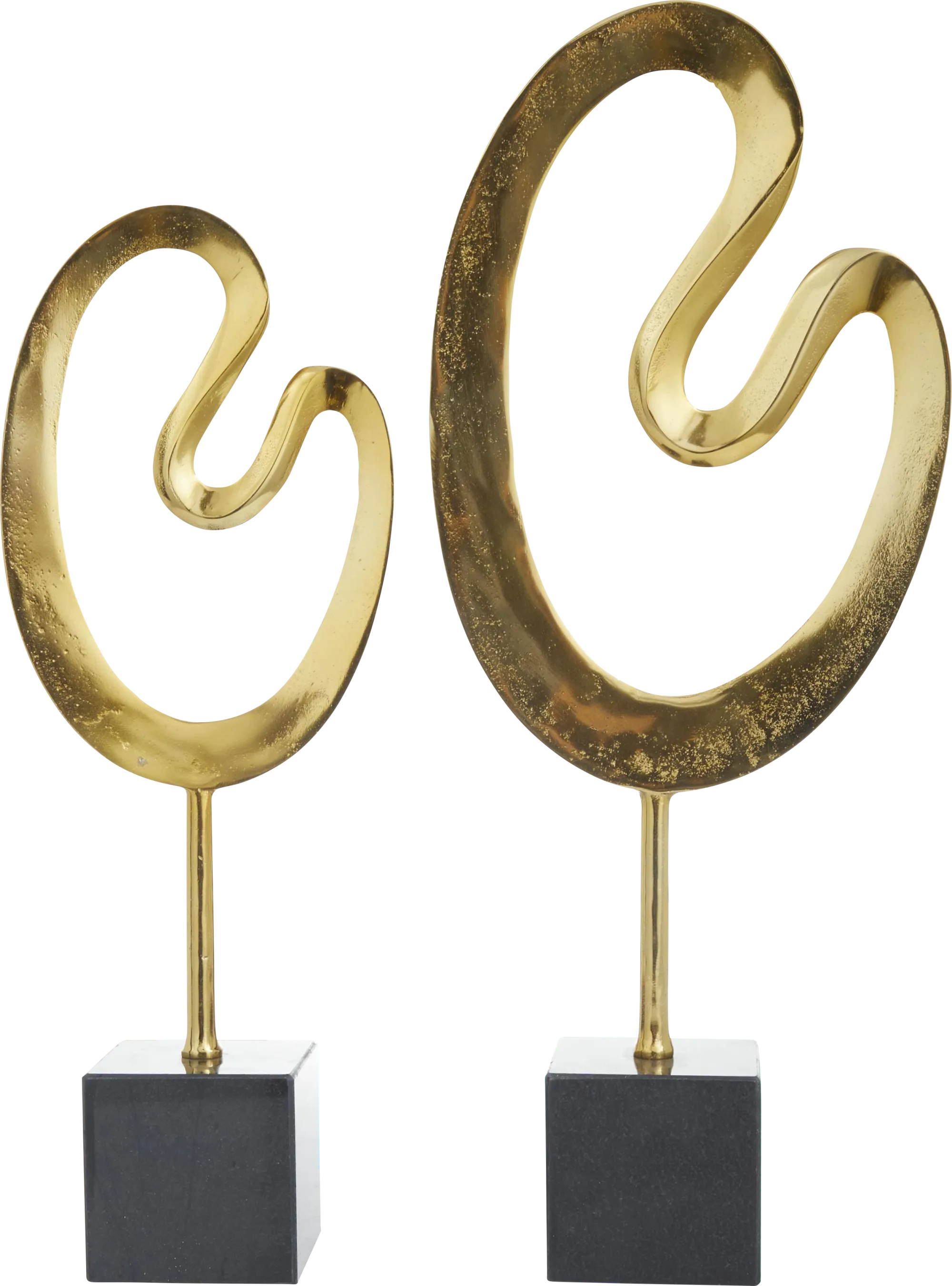 Anosha Gold Sculpture, Set of 2 - Image 1