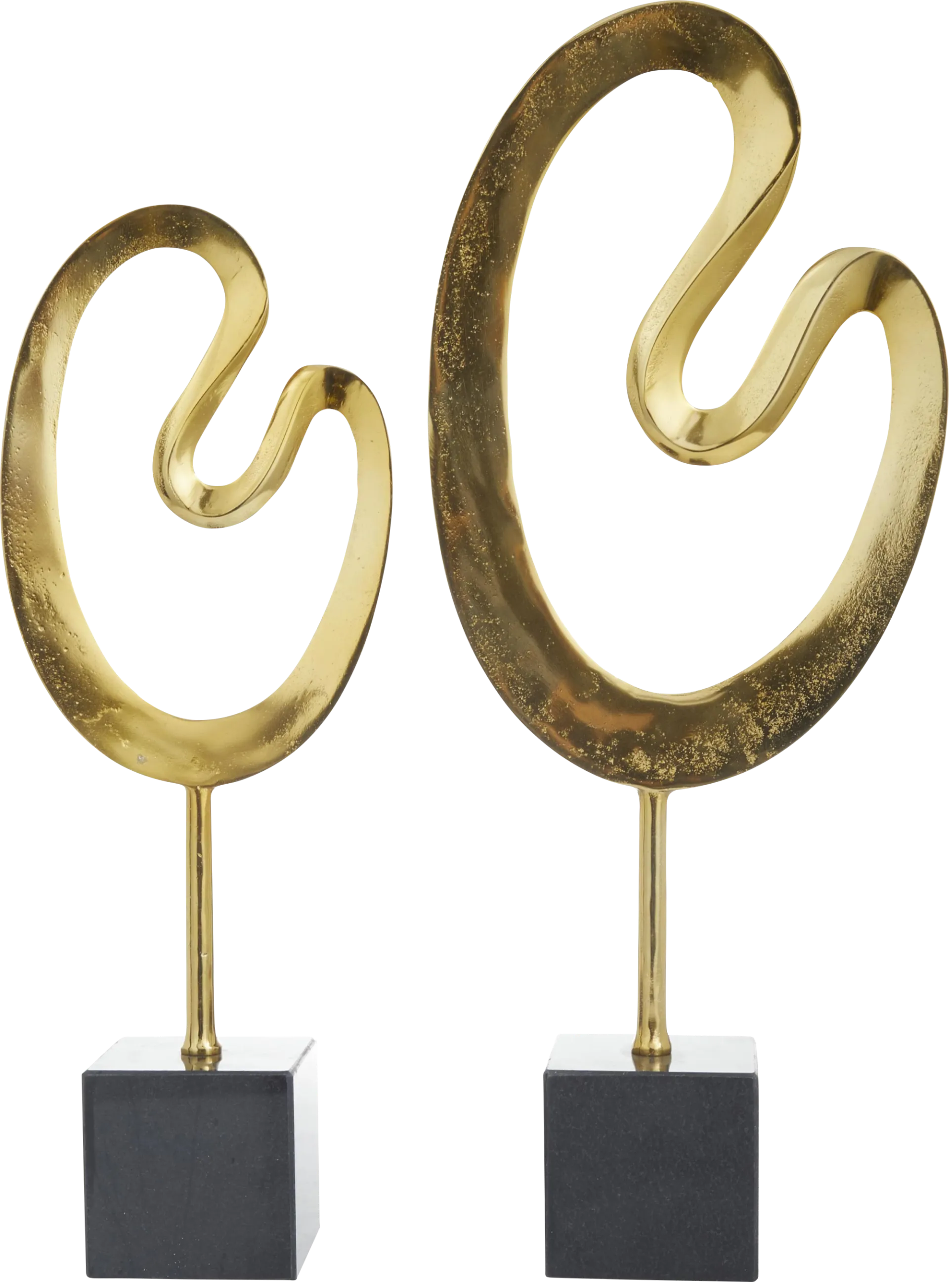 Anosha Gold Sculpture, Set of 2 - Image 1