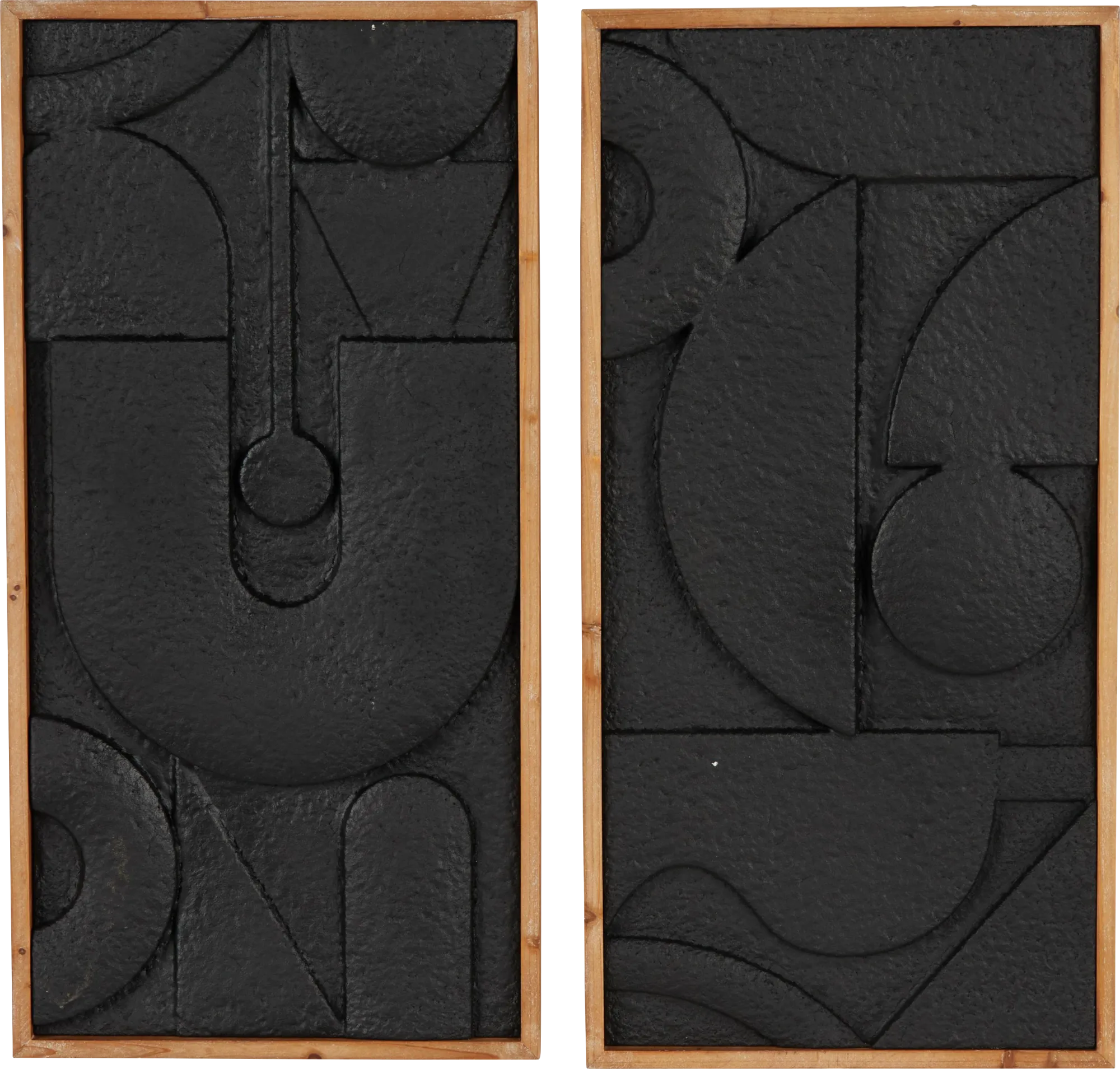 Bauer Black Wall Decor, Set of 2 - Image 1