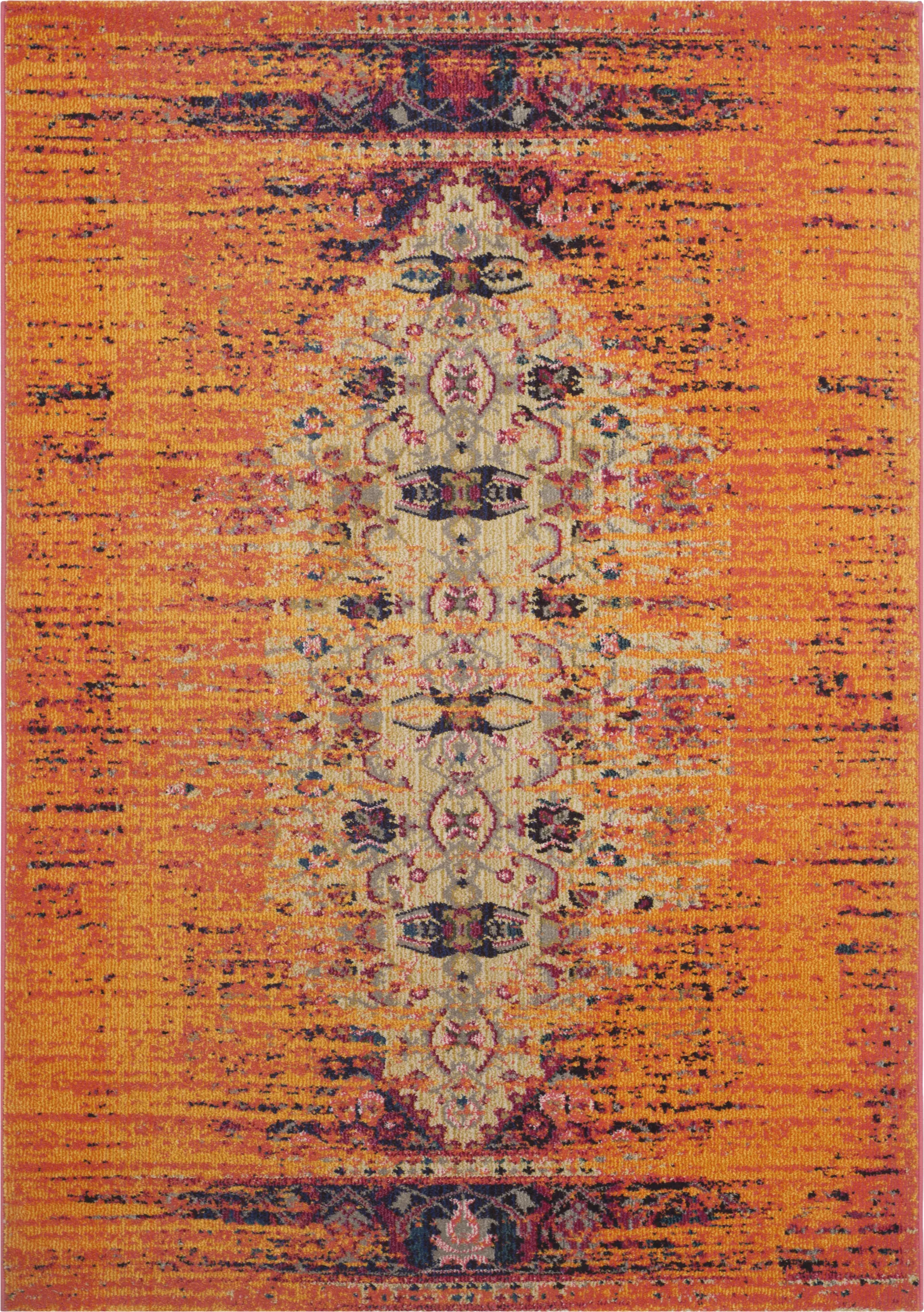 Nimah Orange 6'7 x 9'2 Rug - Image 1